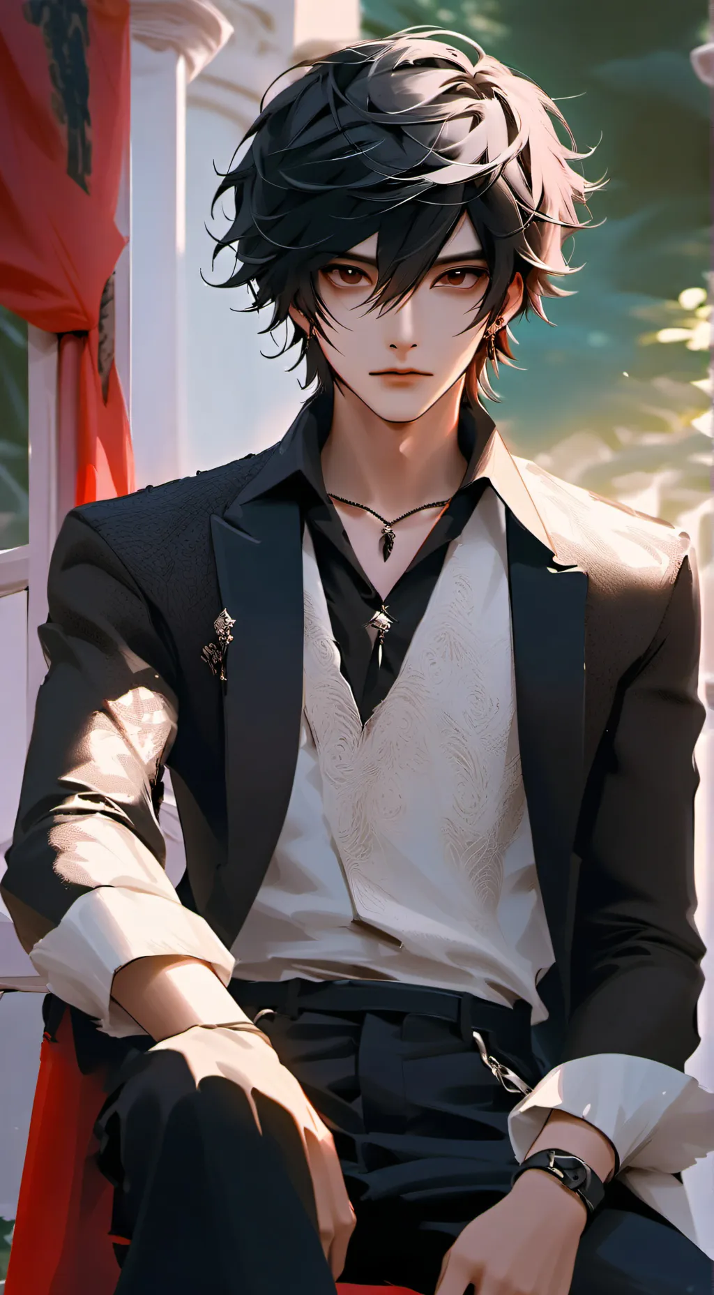 ai character: かわいい background