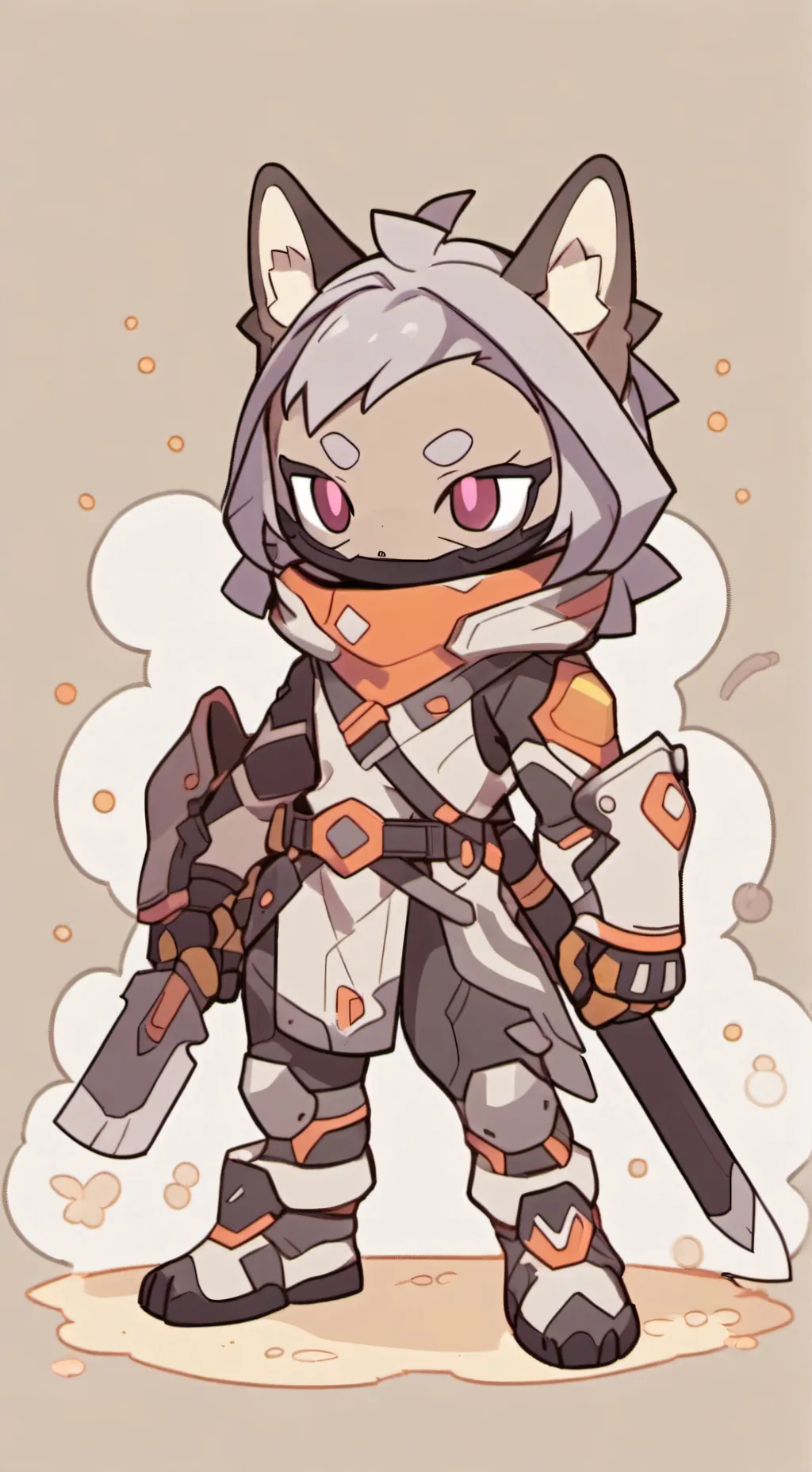 ai character: protogen background