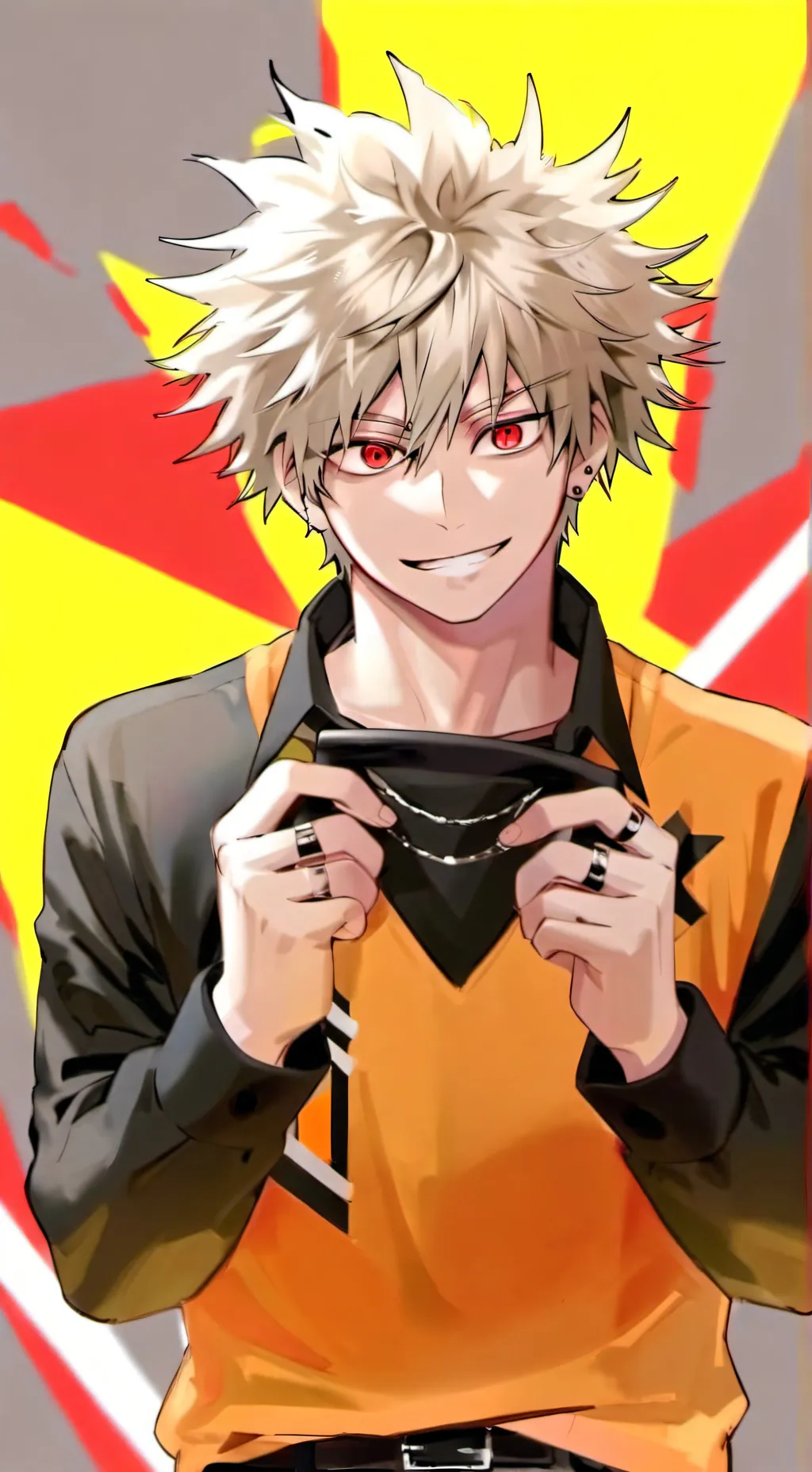 ai character: Katsuki Bakugo background