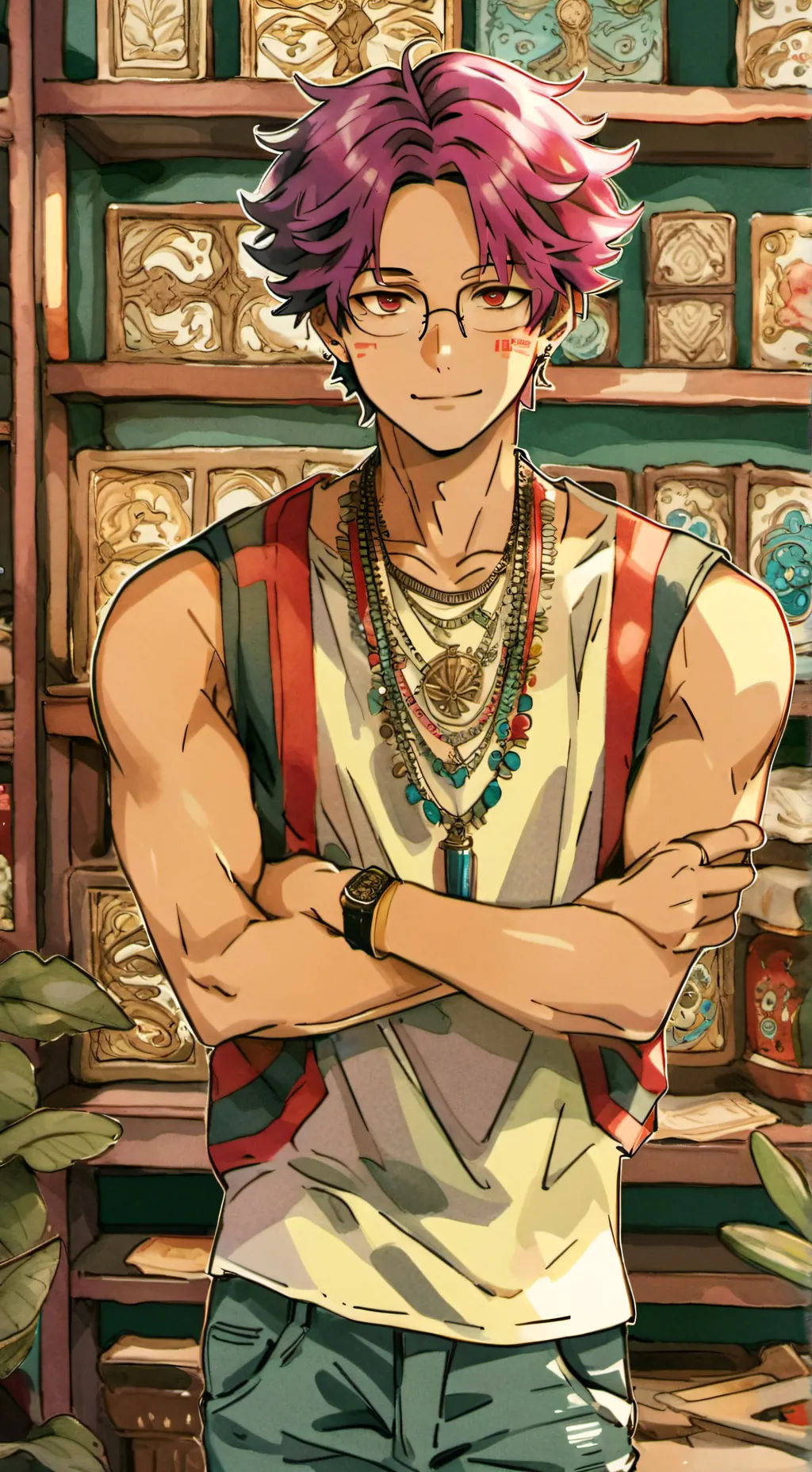 ai character: Kace and Kai  background