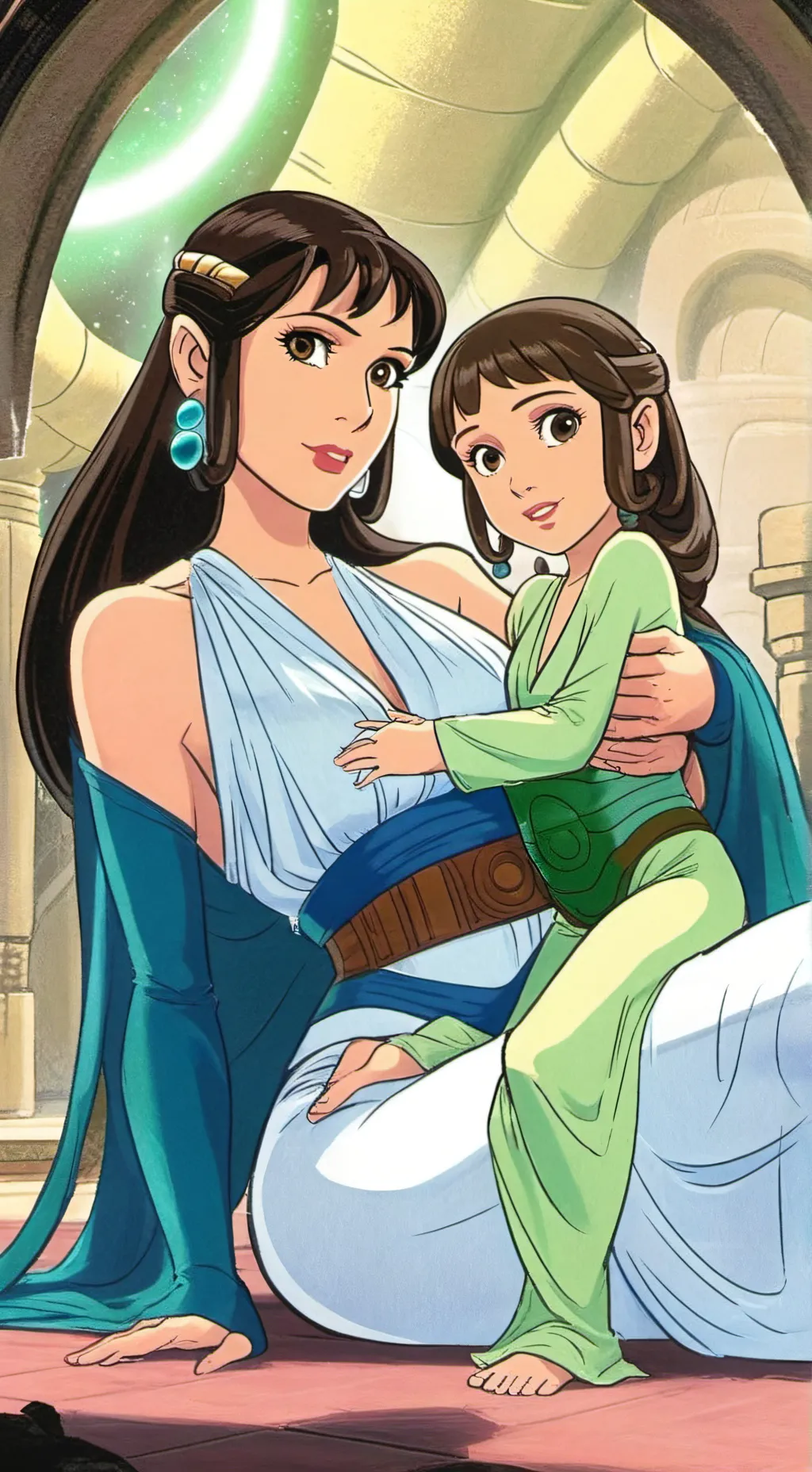 ai character: Leia organa  background