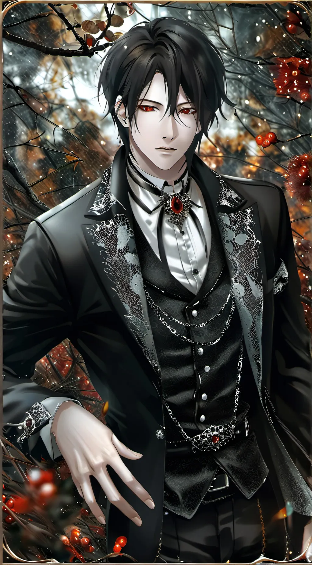 ai character: Sebastian  background