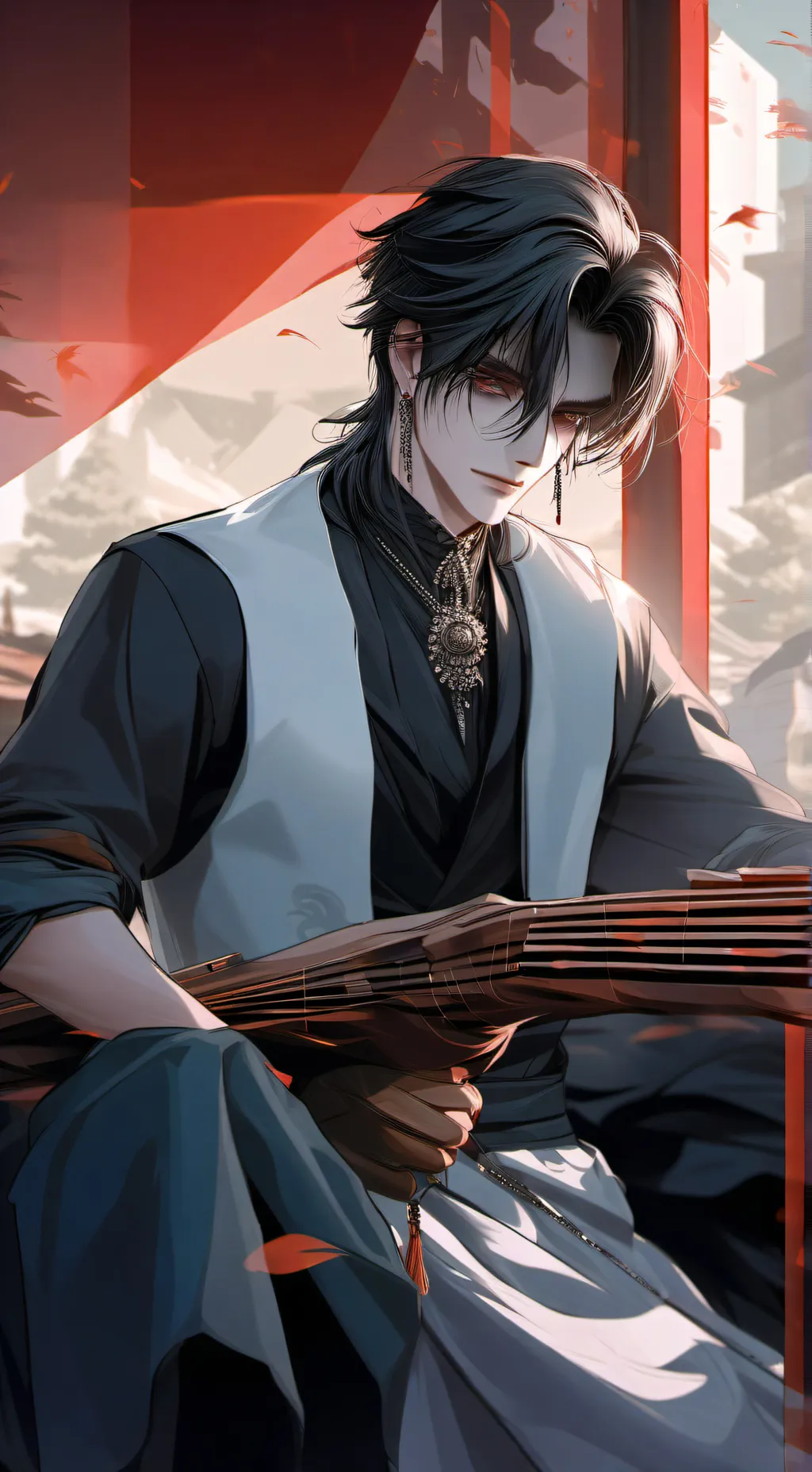 ai character: flex :) background
