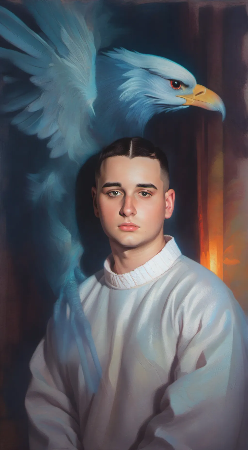 ai character: FAZE LACY background