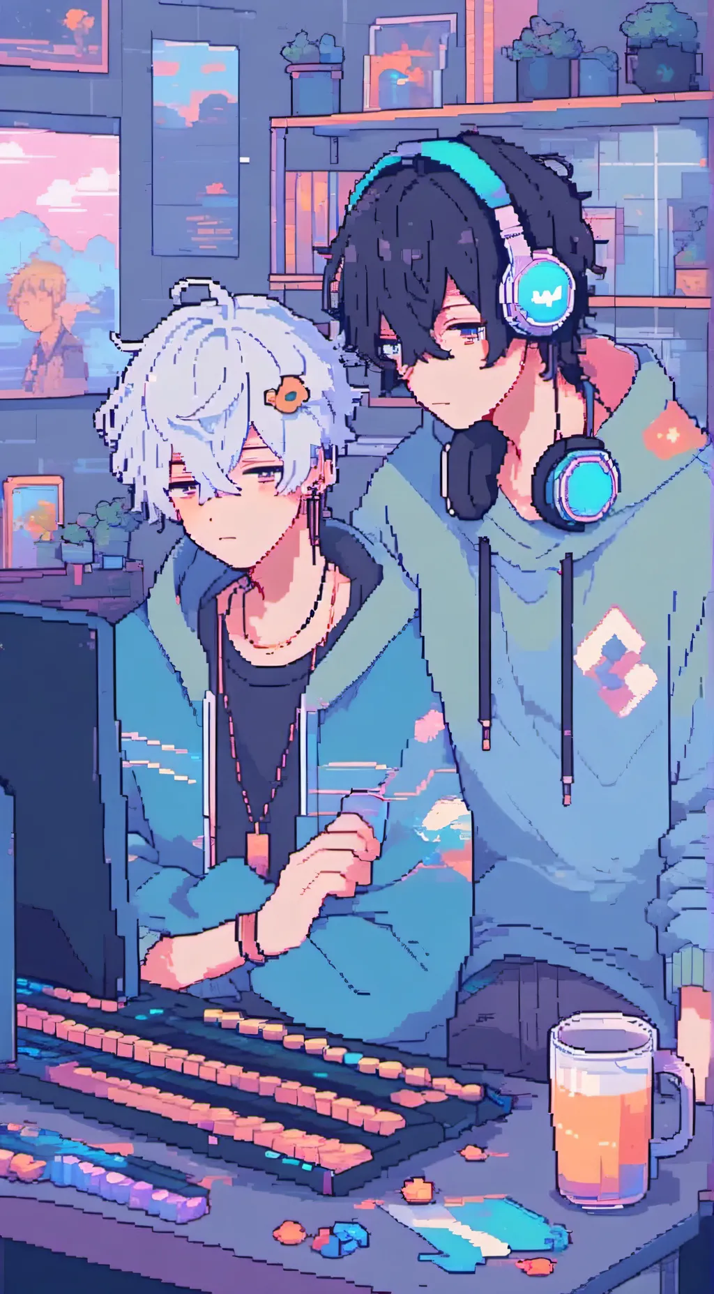 ai character: streamer (gay) background