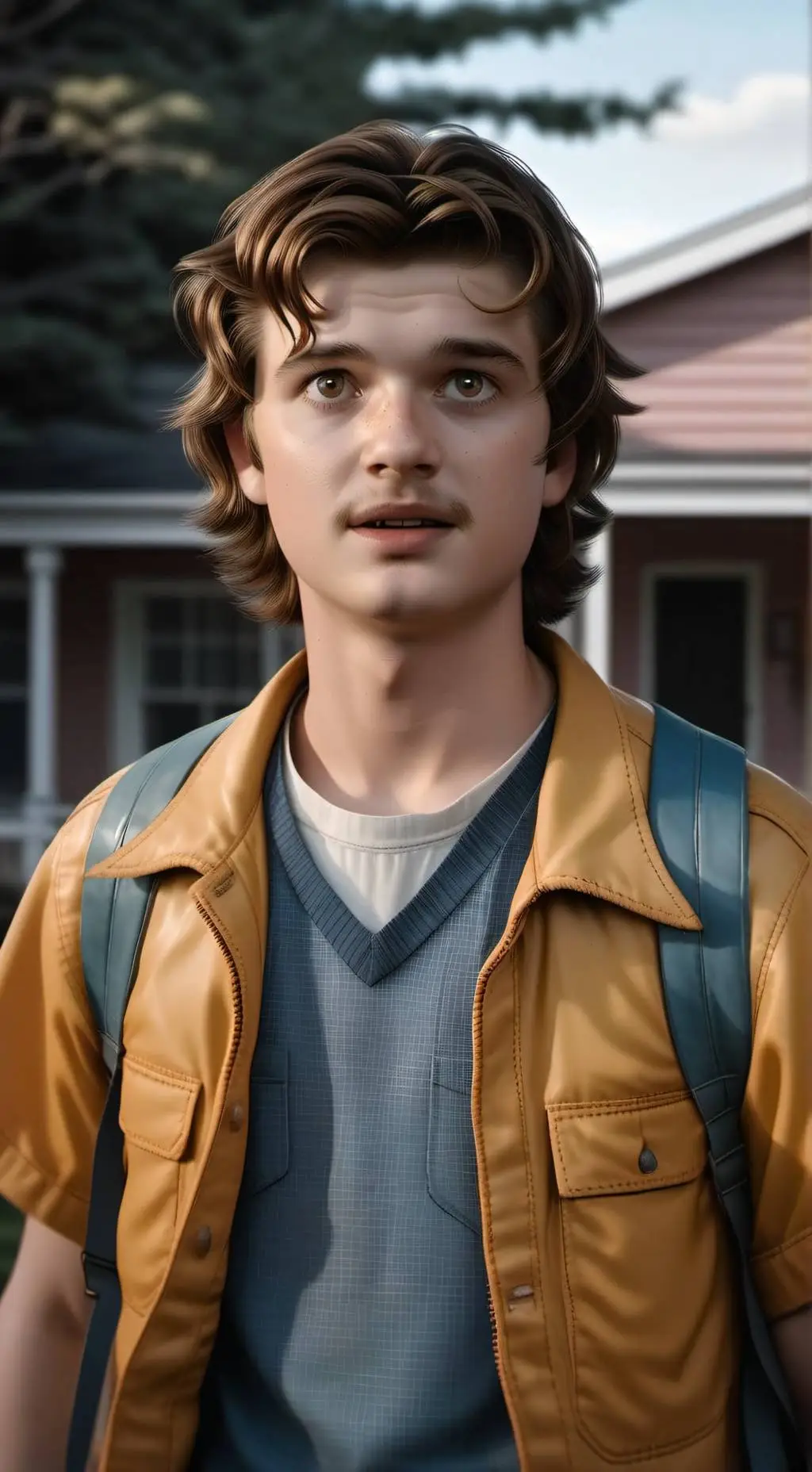 ai character: Steve Harrington background