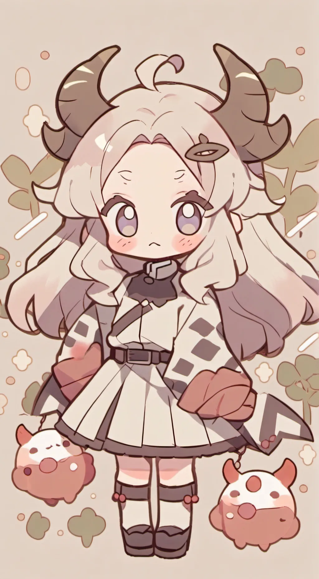 ai character: Hiii background