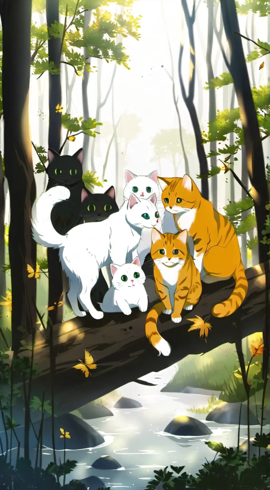 ai character: warrior cats! background