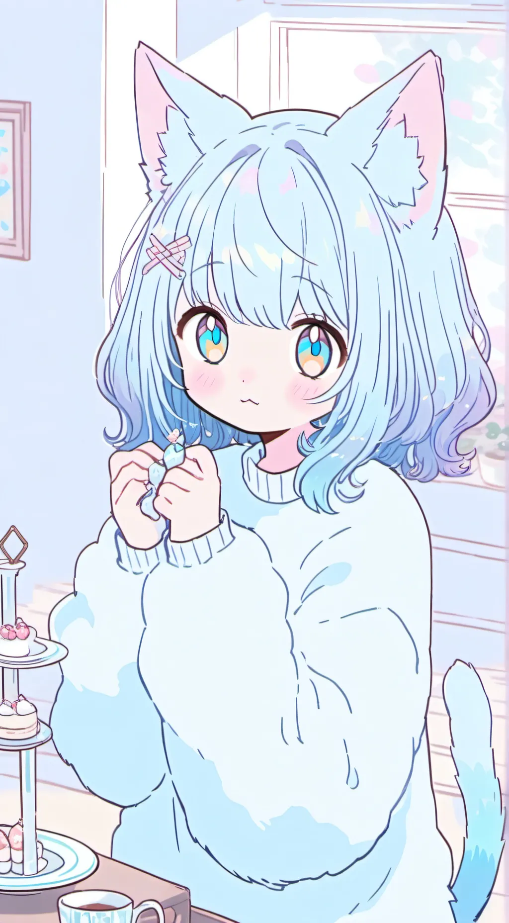 ai character: Iridescent Whisper background
