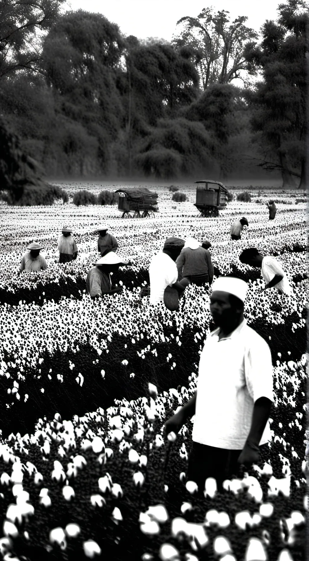 ai character: Cotton Plantation  background