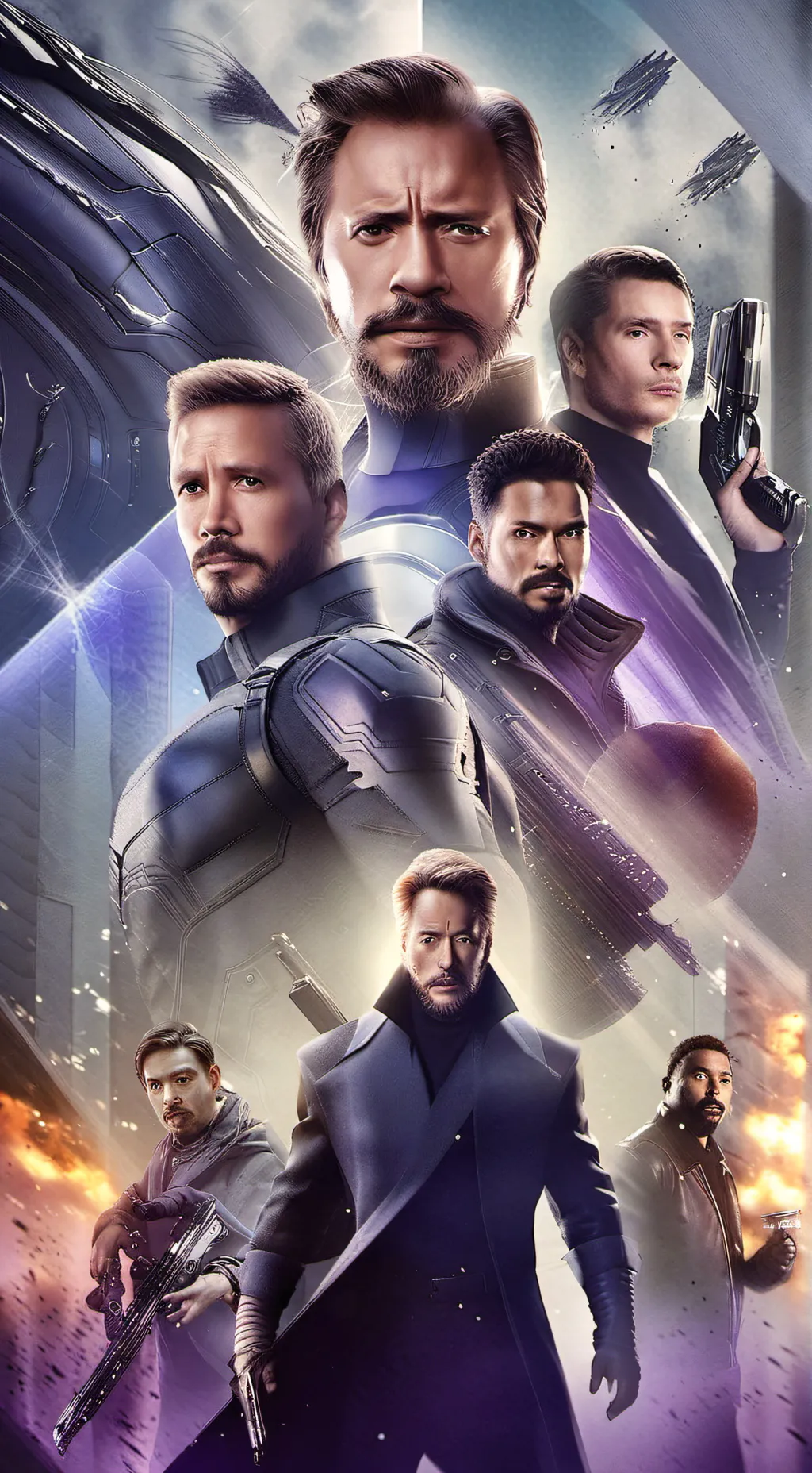 ai character: The Avengers  background