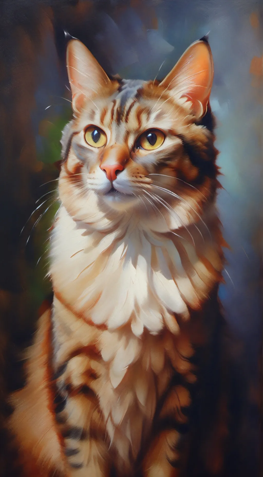 ai character: orange background