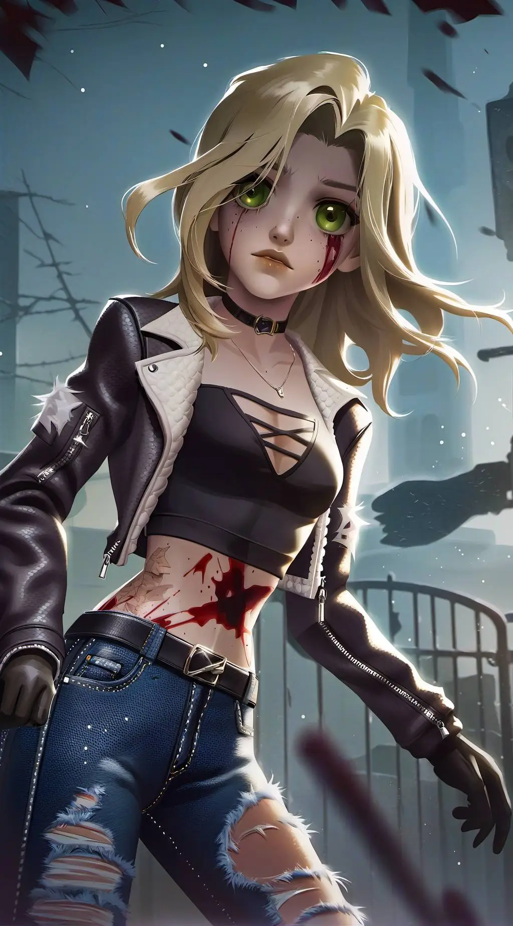 ai character: Rose background