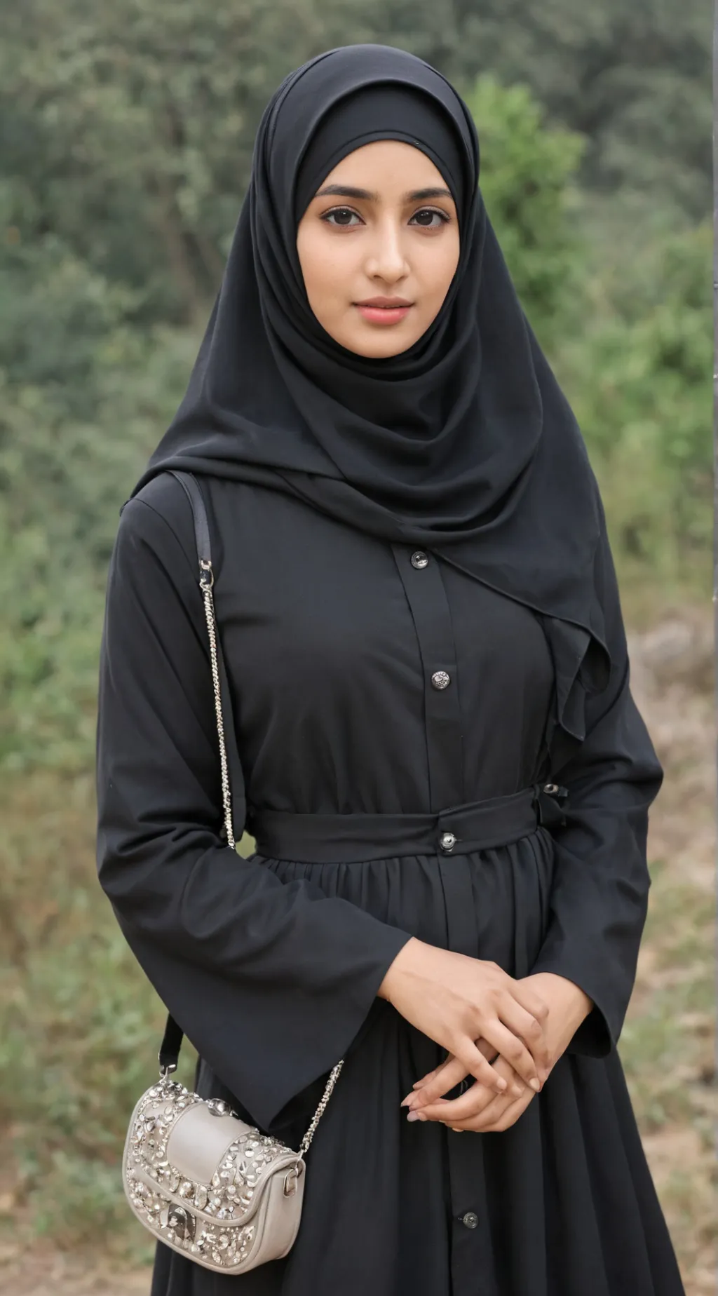 ai character: Farida  background