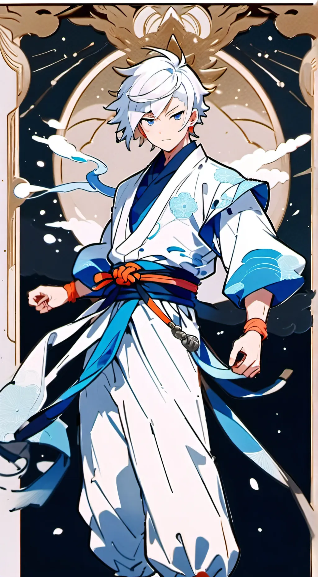 ai character: ultra instict goku background