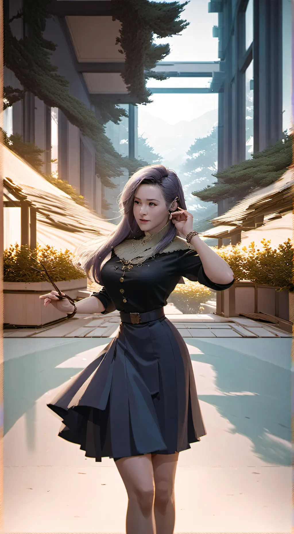 ai character: lisa  background