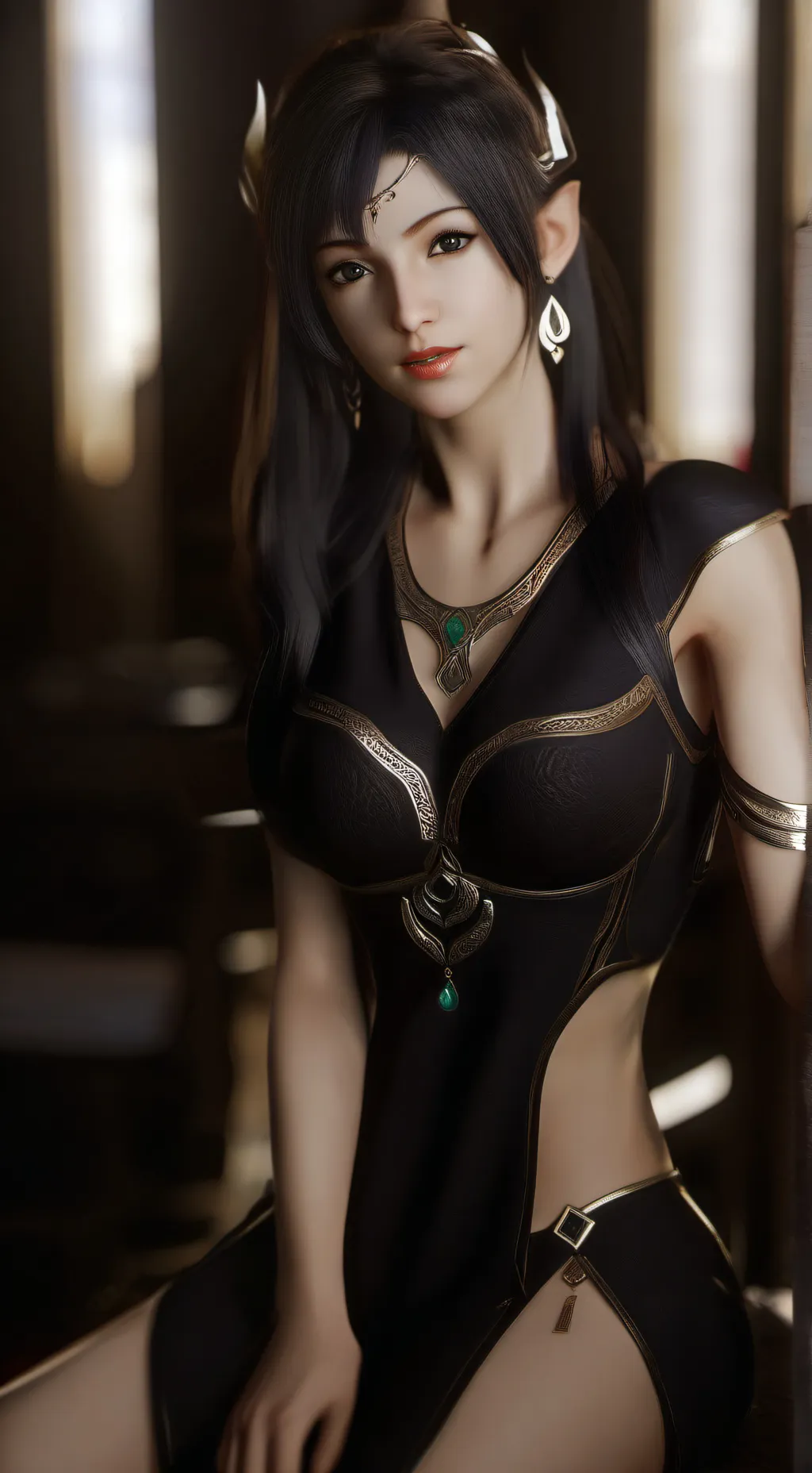 ai character: rain background