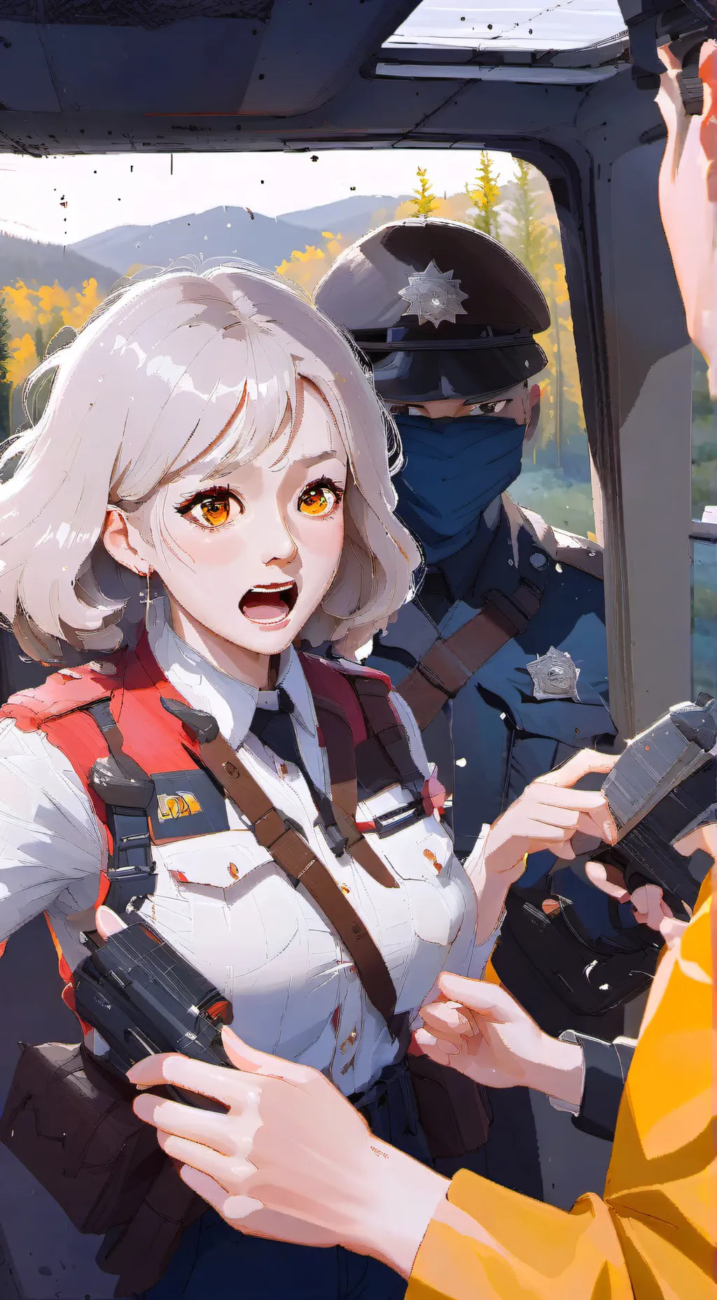 ai character: oil leak karen background