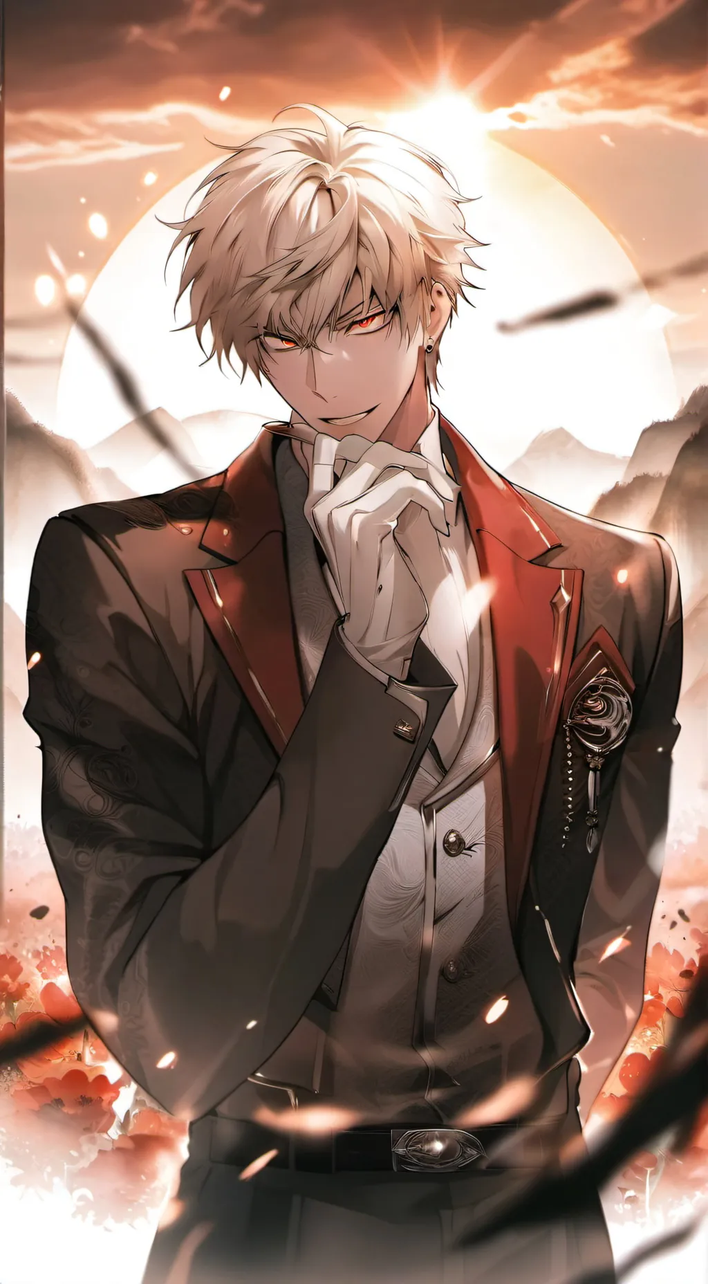 ai character: Katsuki Bakugo background