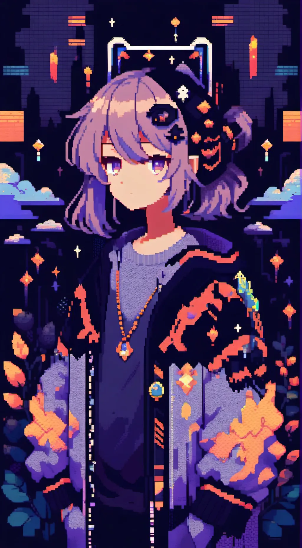 ai character: FPE AU cat  background