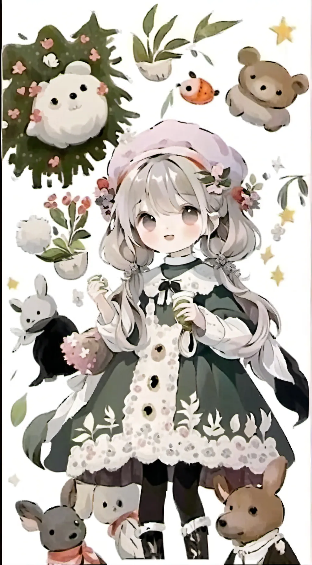 ai character: 小竹子 background
