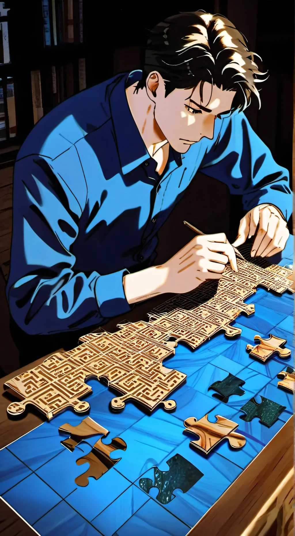 ai character: Mr puzzles son background