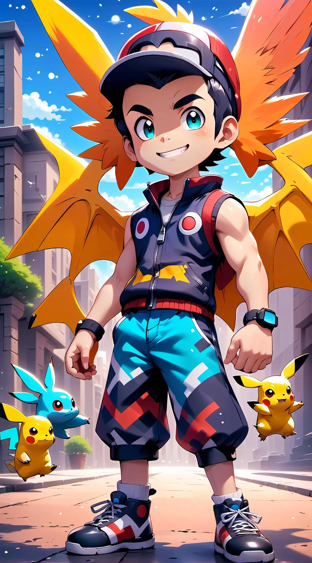 ai character: People Pokémon  background