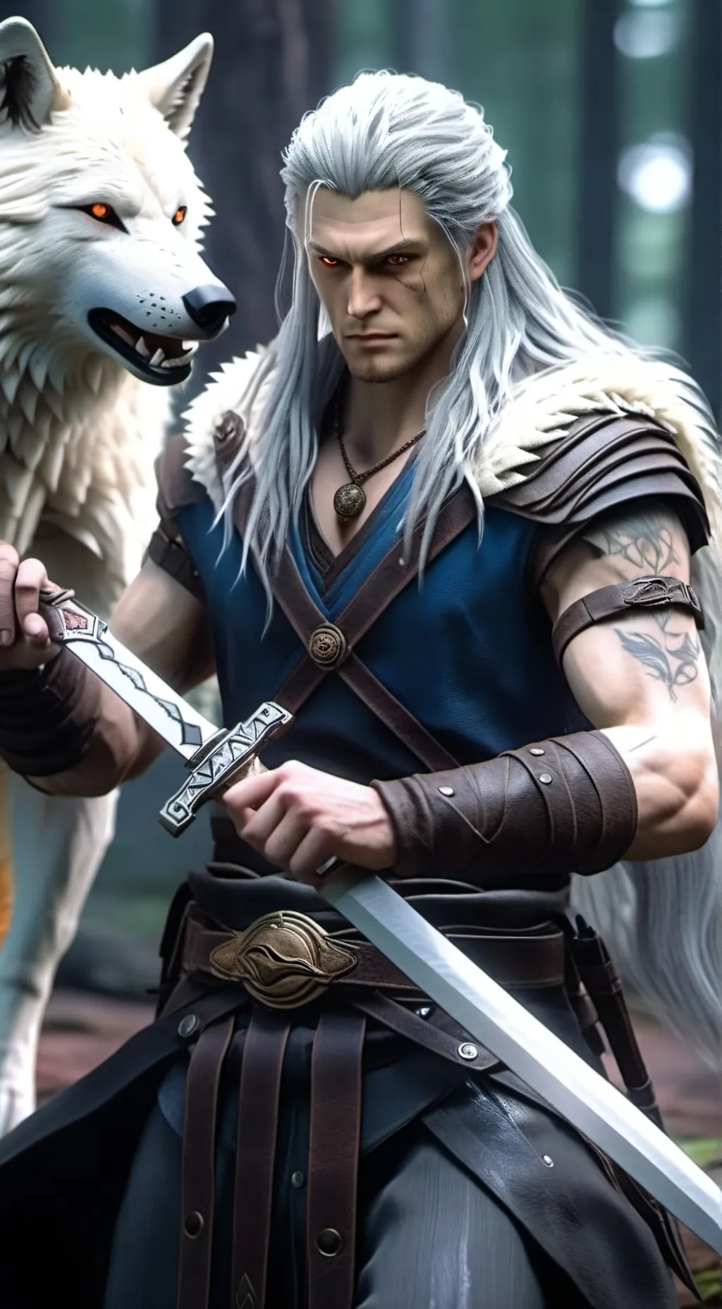 ai character: The Witcher(Gerld) background