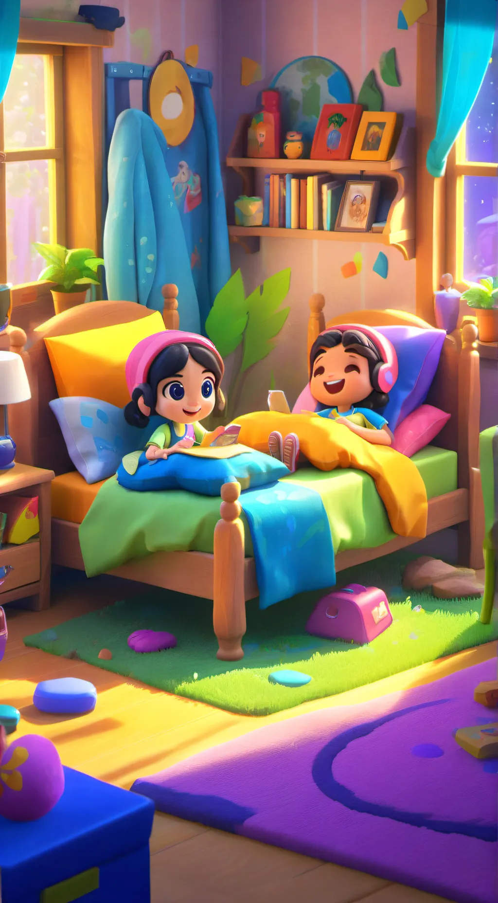 ai character: MHA Sleepover!! background