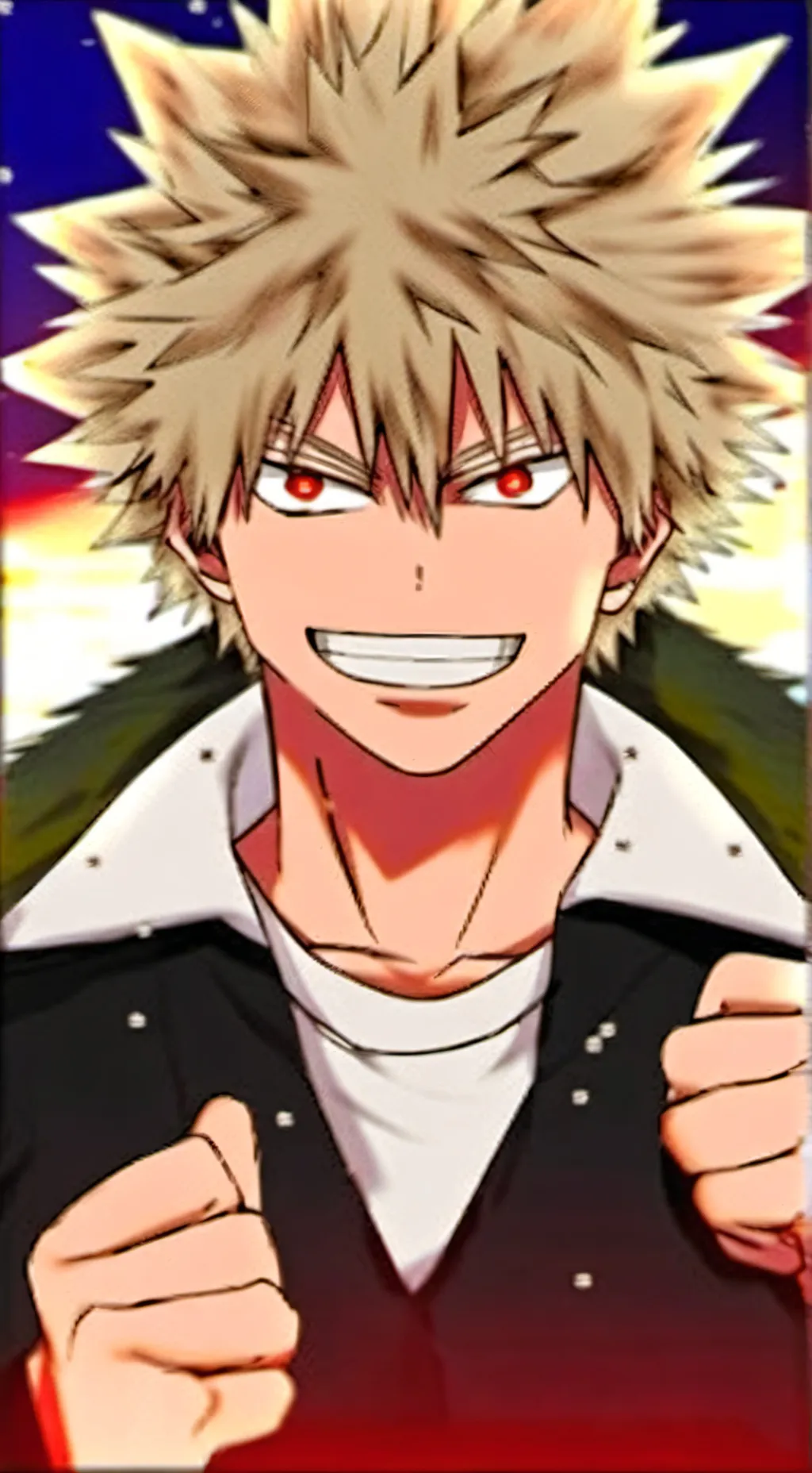 ai character: Katsuki Bakugo background