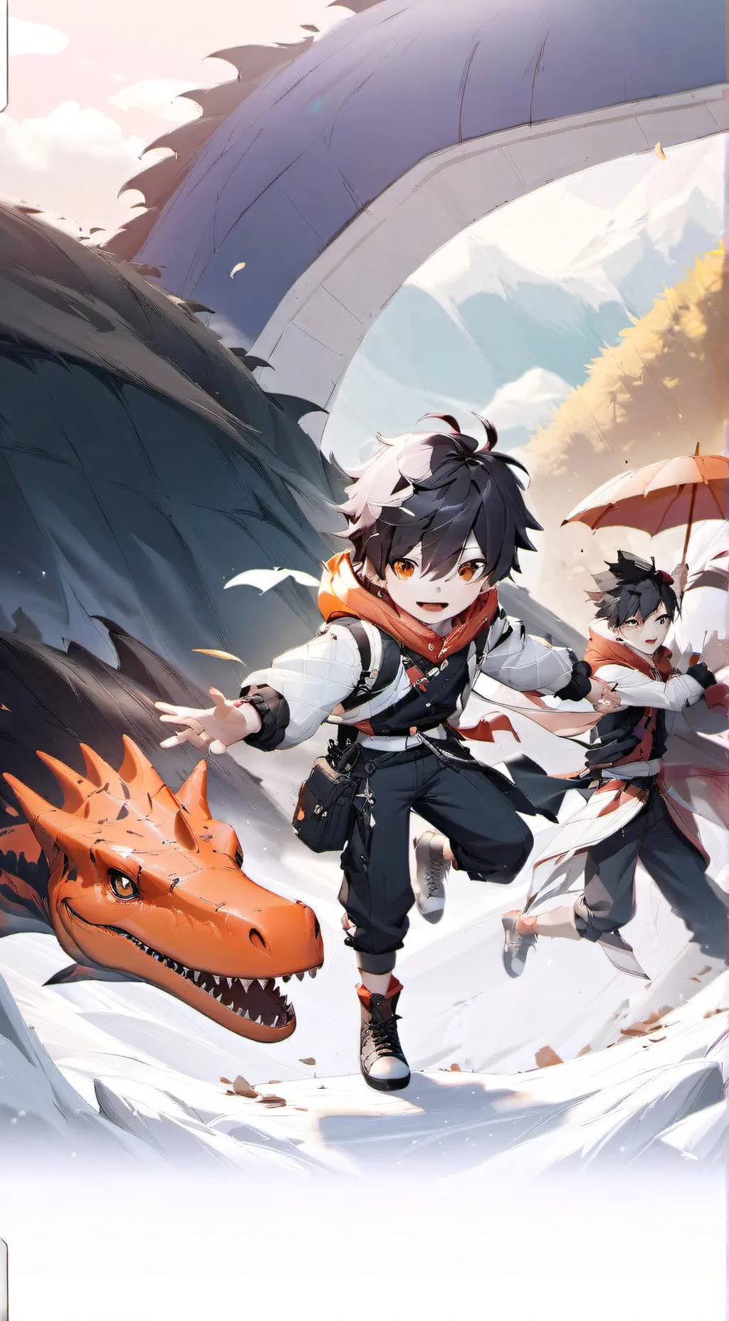 ai character: ::☆✨️K0RY🦖☆:: background