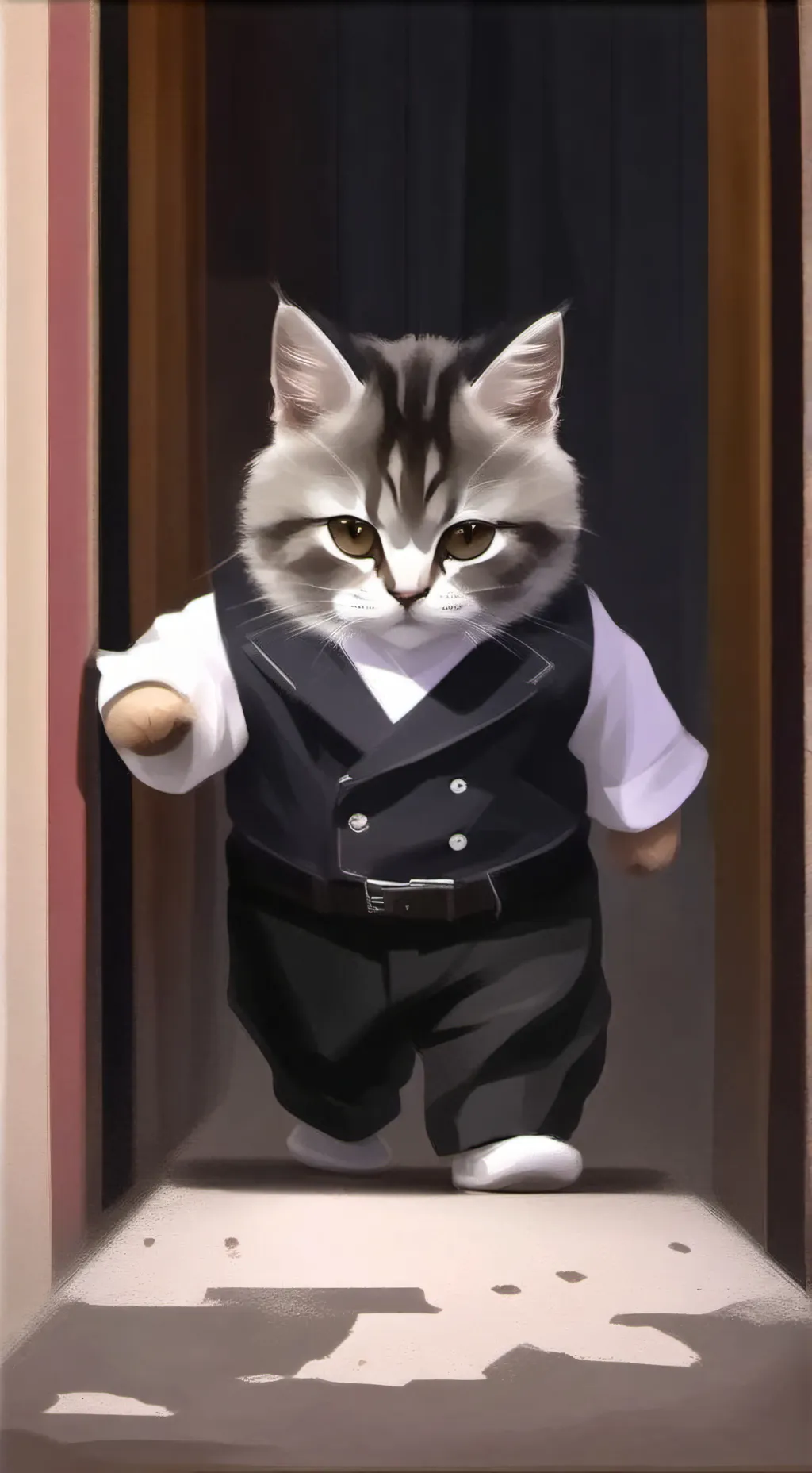 ai character: gato waton bebe :3 background