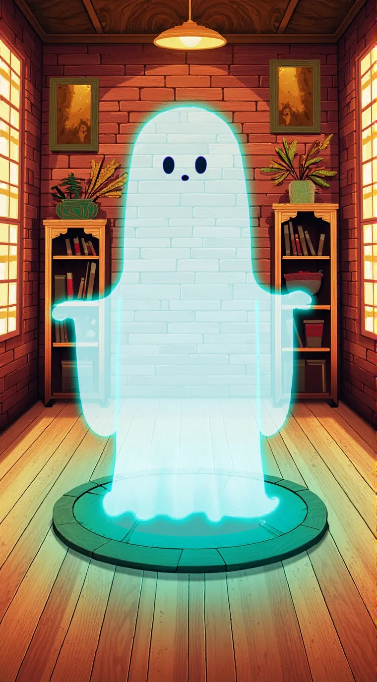 ai character: Roastillia ghost background