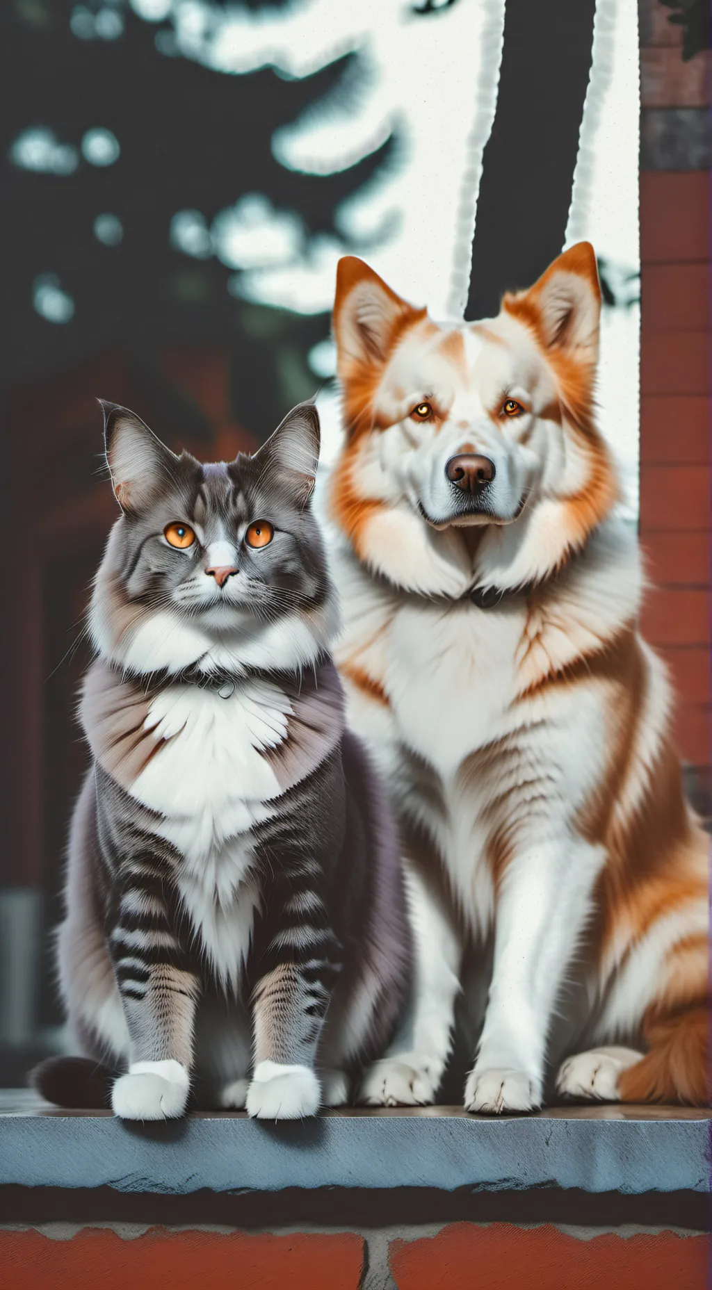ai character: dog day and catnap background