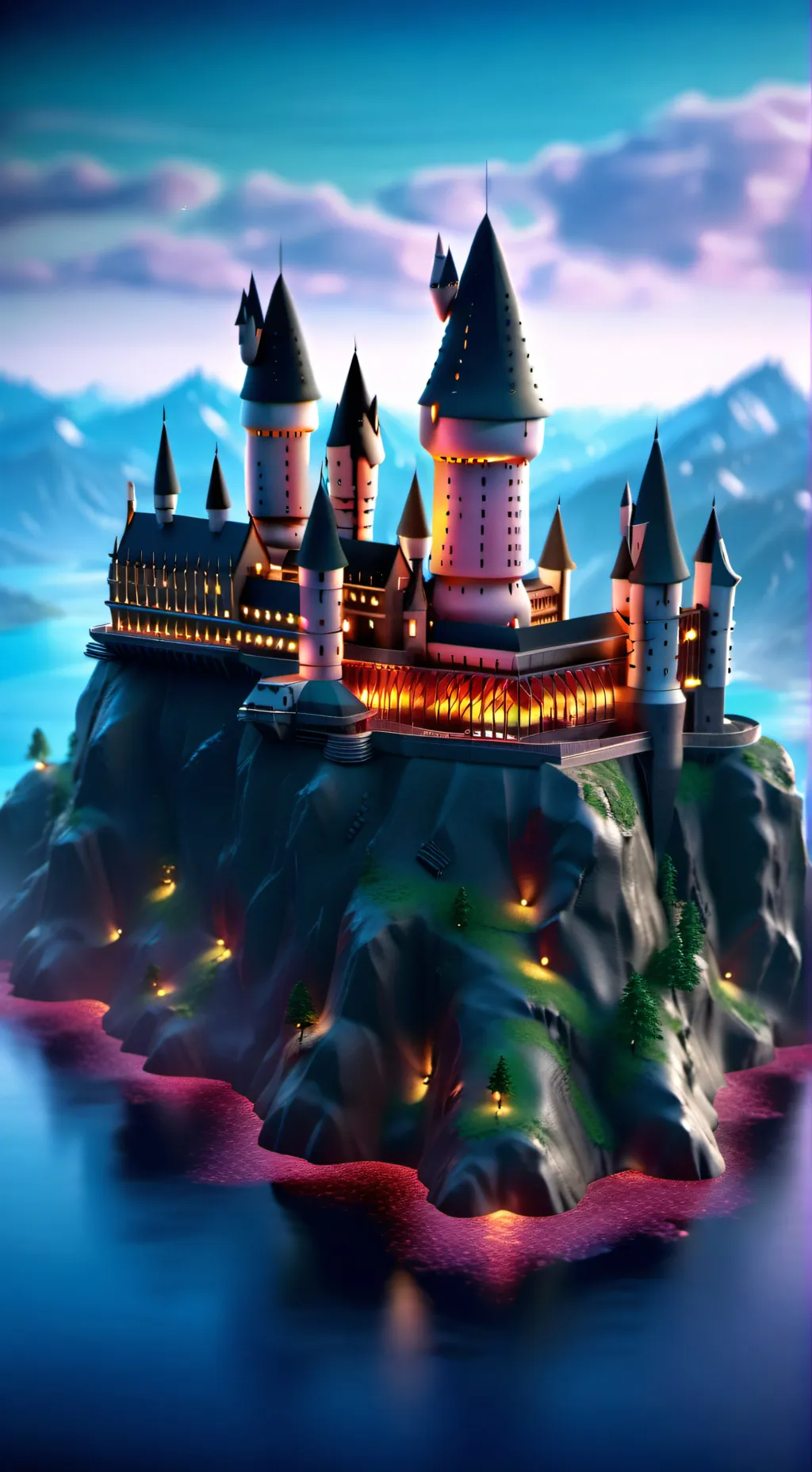 ai character: Hogwarts  background