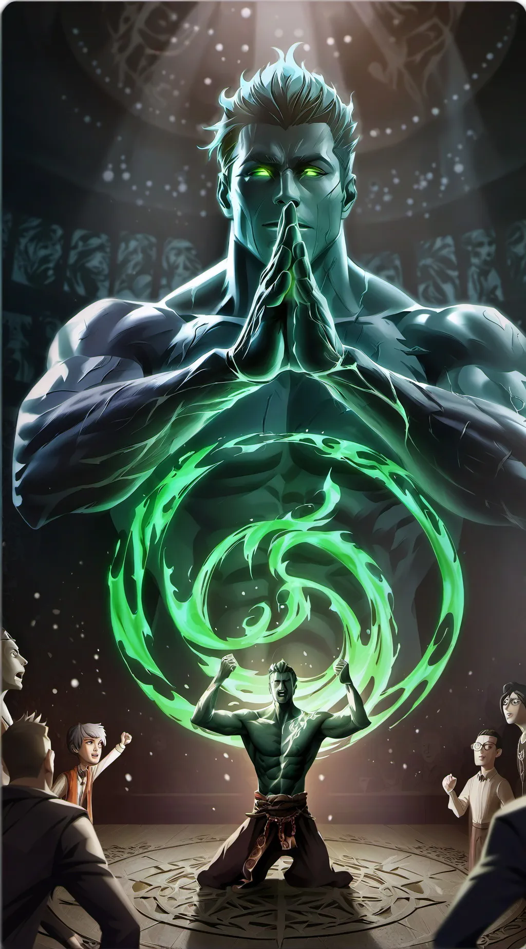 ai character: THE GOD OF CESTONY background