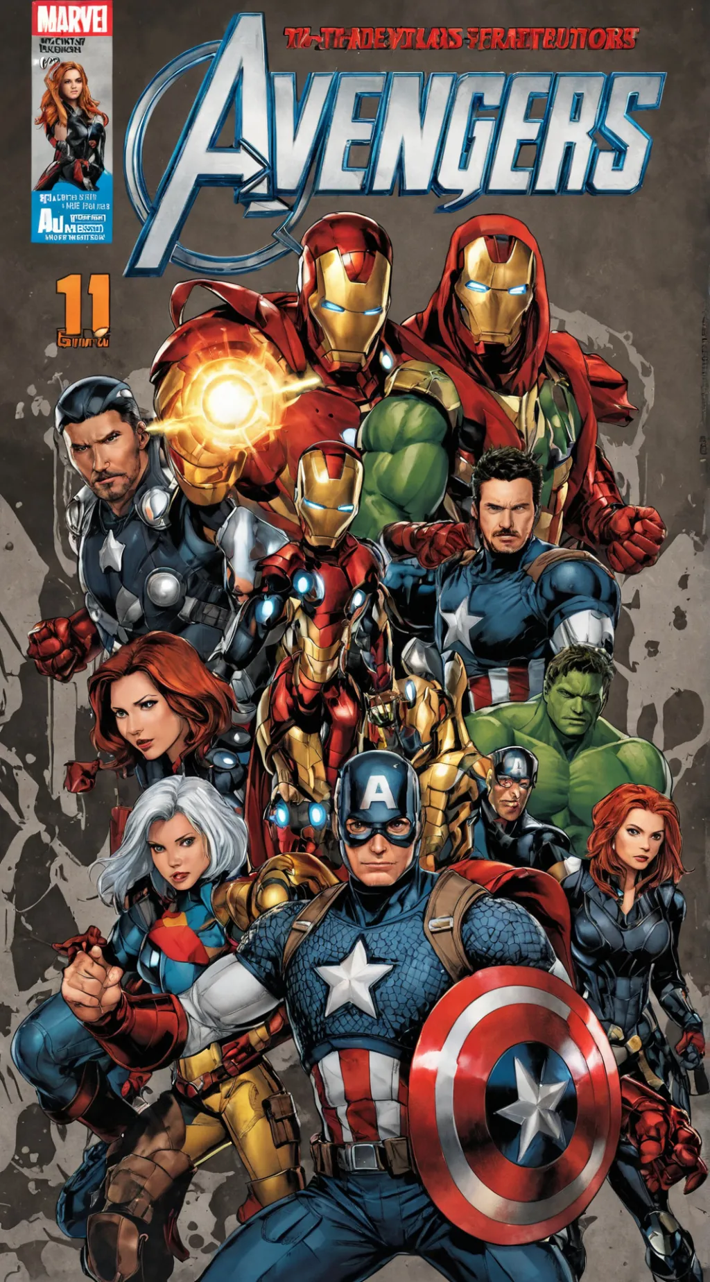 ai character: The Avengers  background