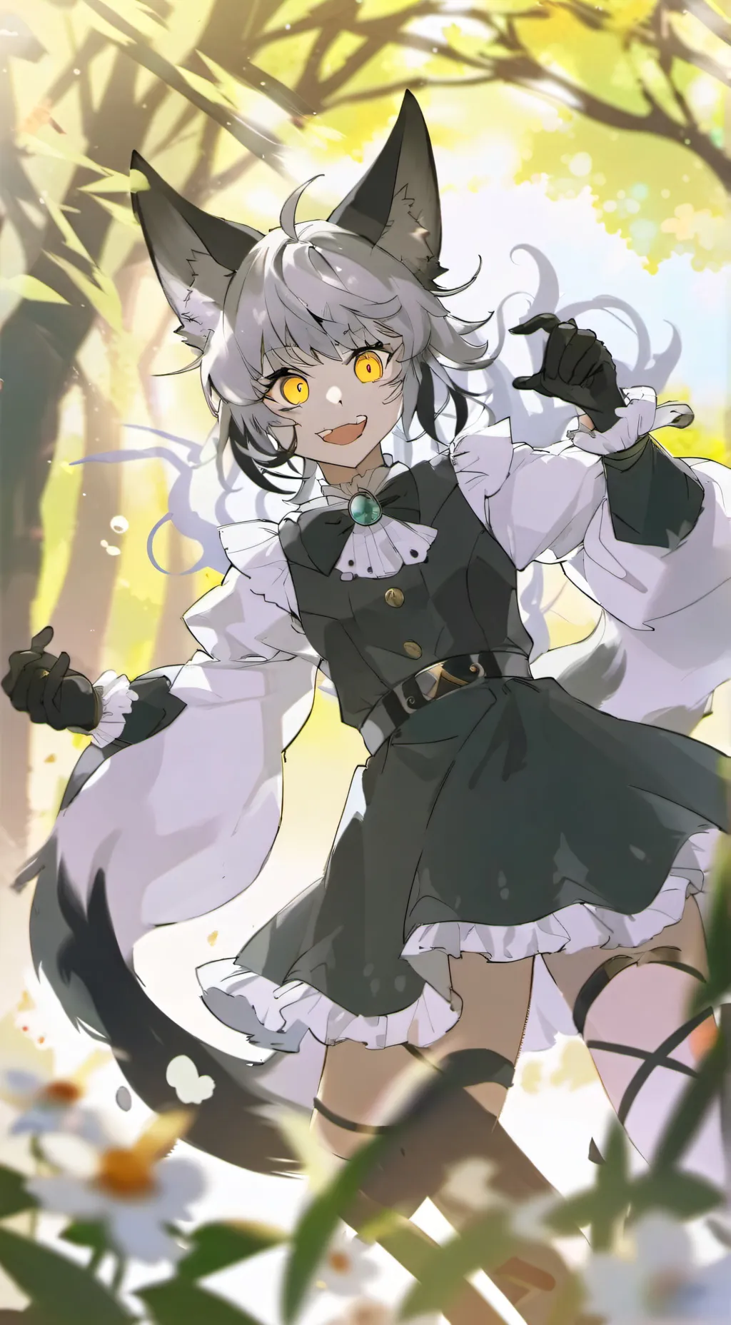 ai character: furry infection background