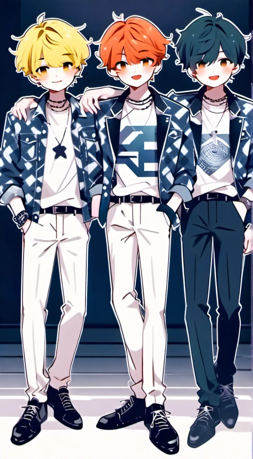 ai character: 3 vampires 1 cat background