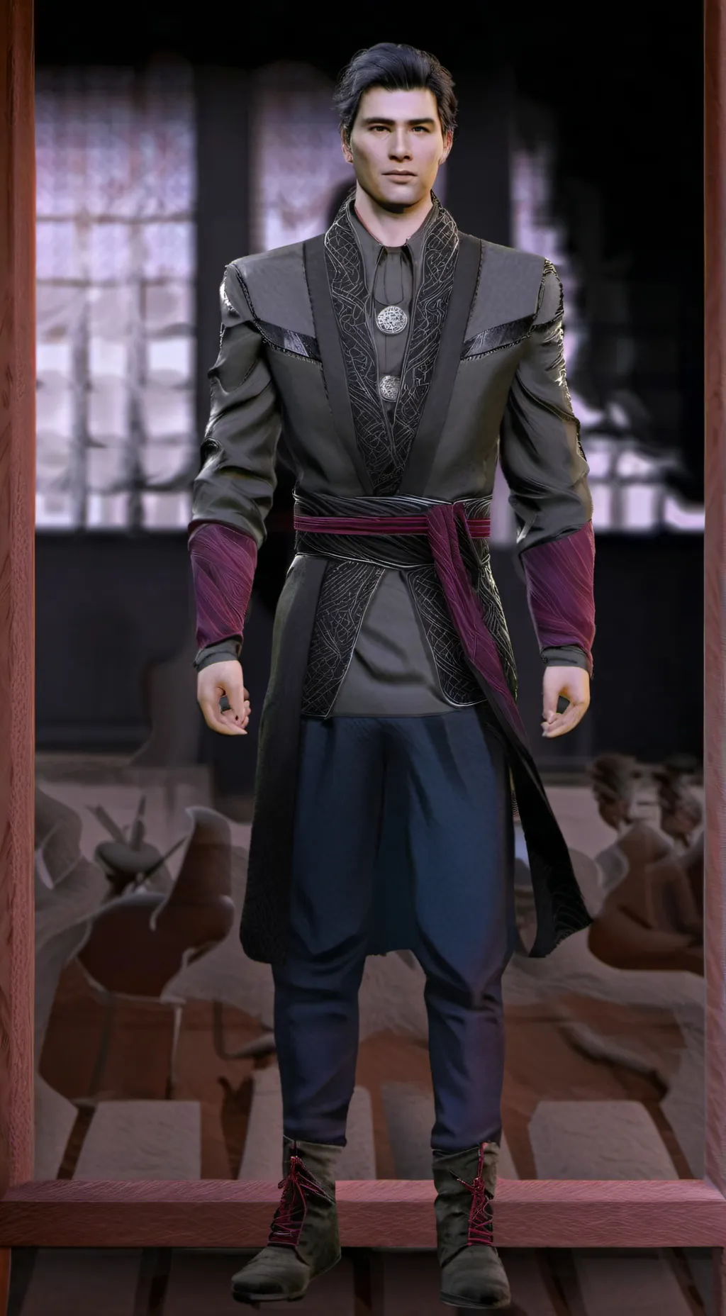 ai character: Isaac  background