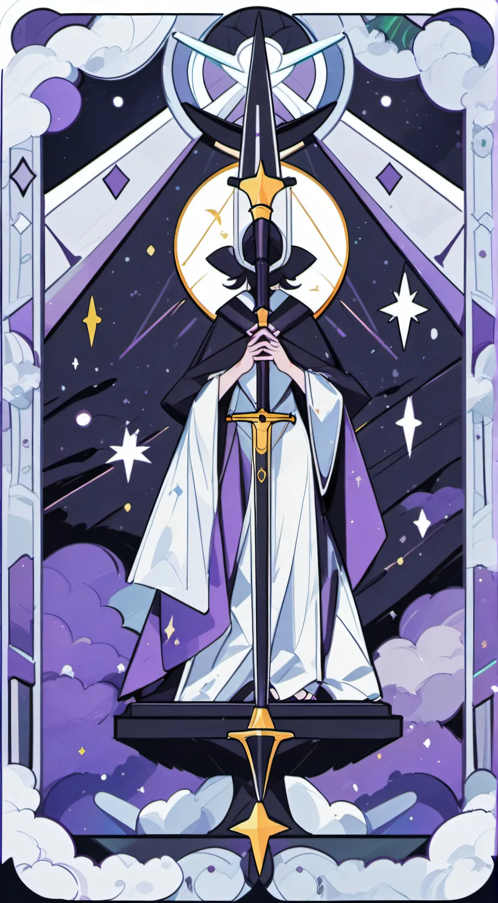ai character: Blak background