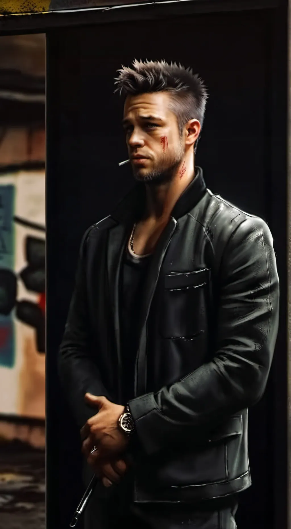 ai character: Tyler Durden background
