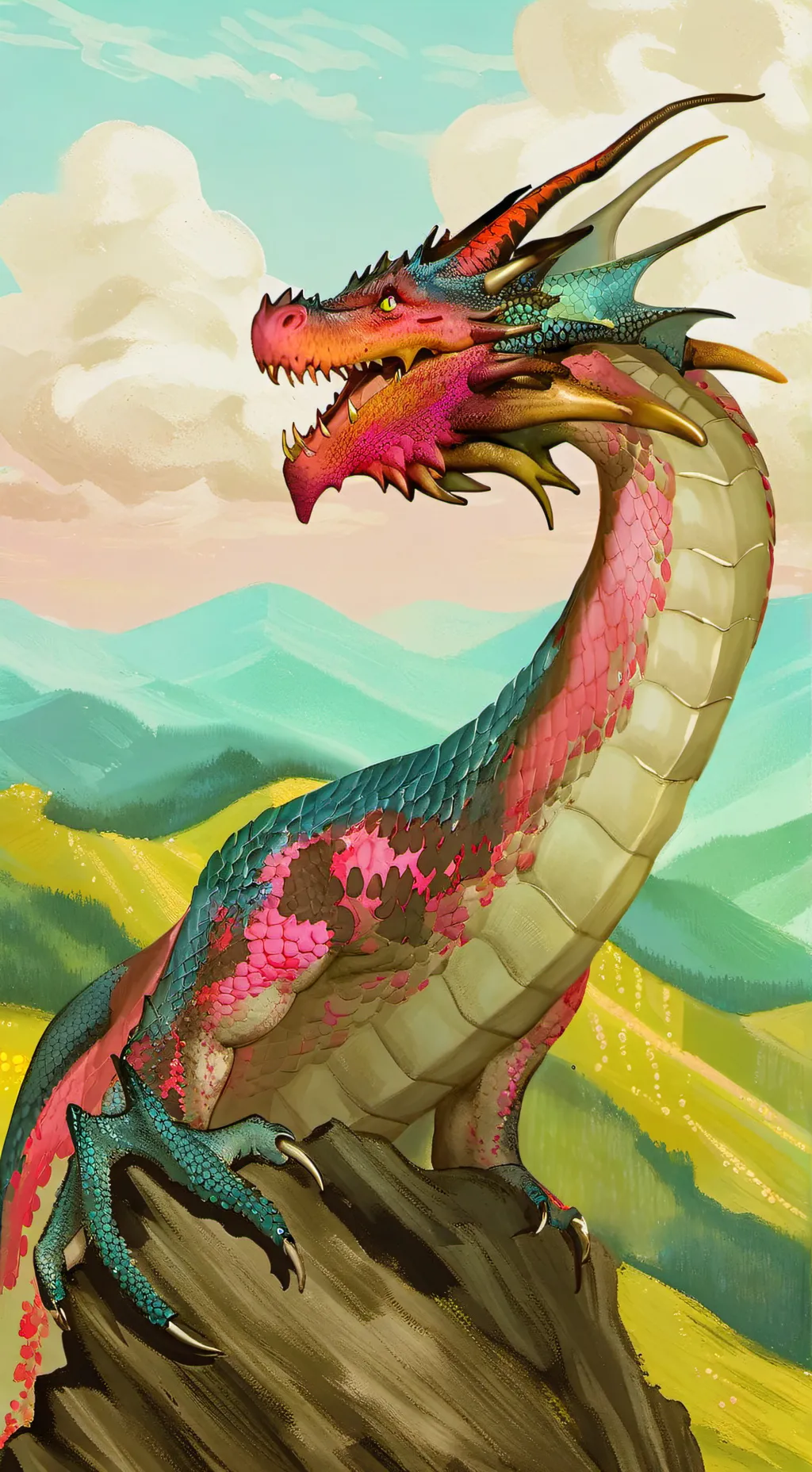 ai character: Rainwing curse background