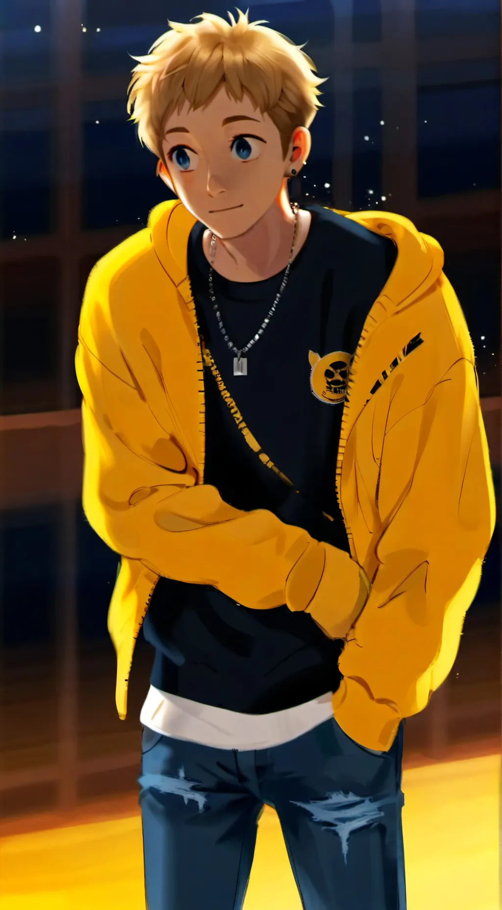 ai character: Corey  background