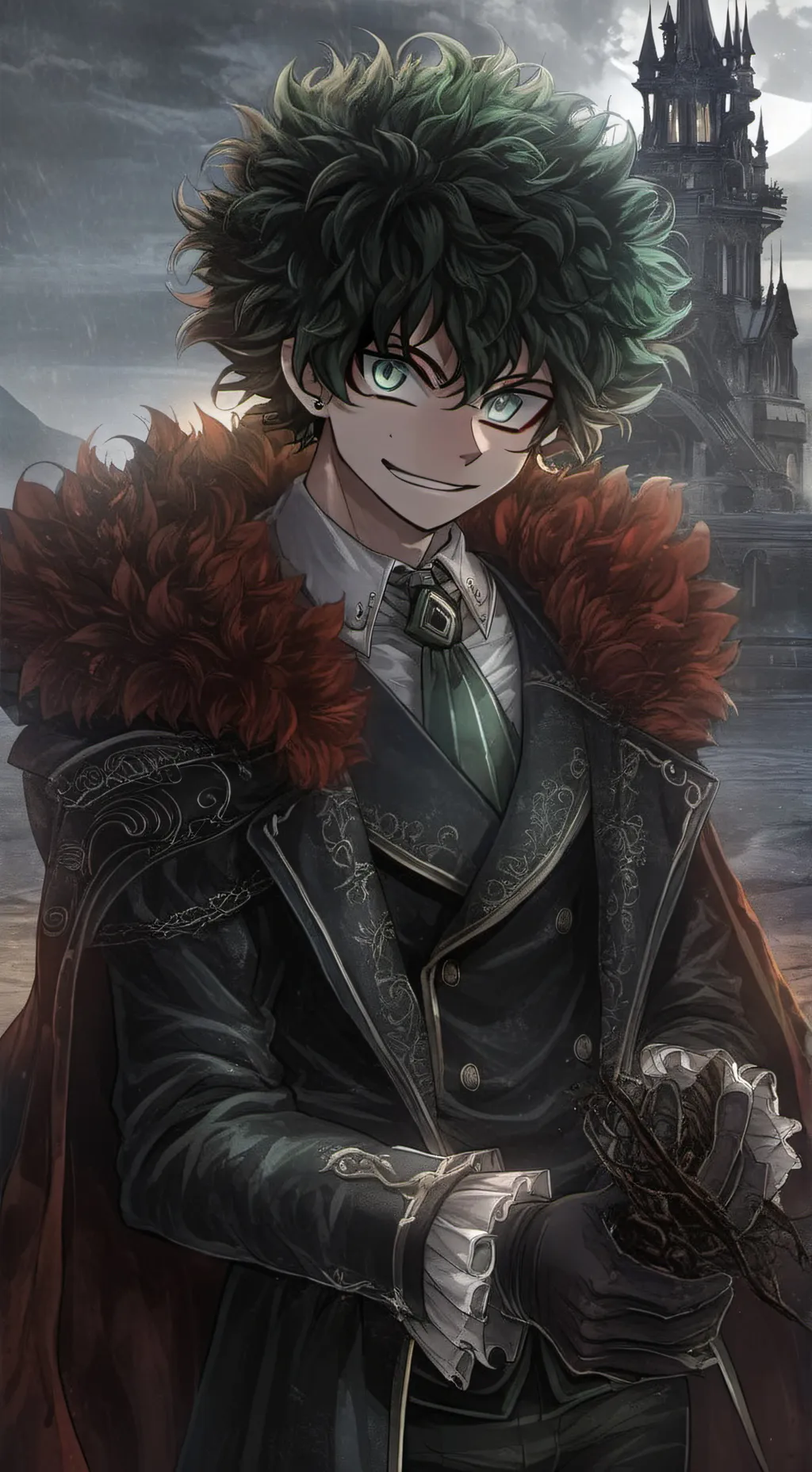 ai character: Villain Deku background