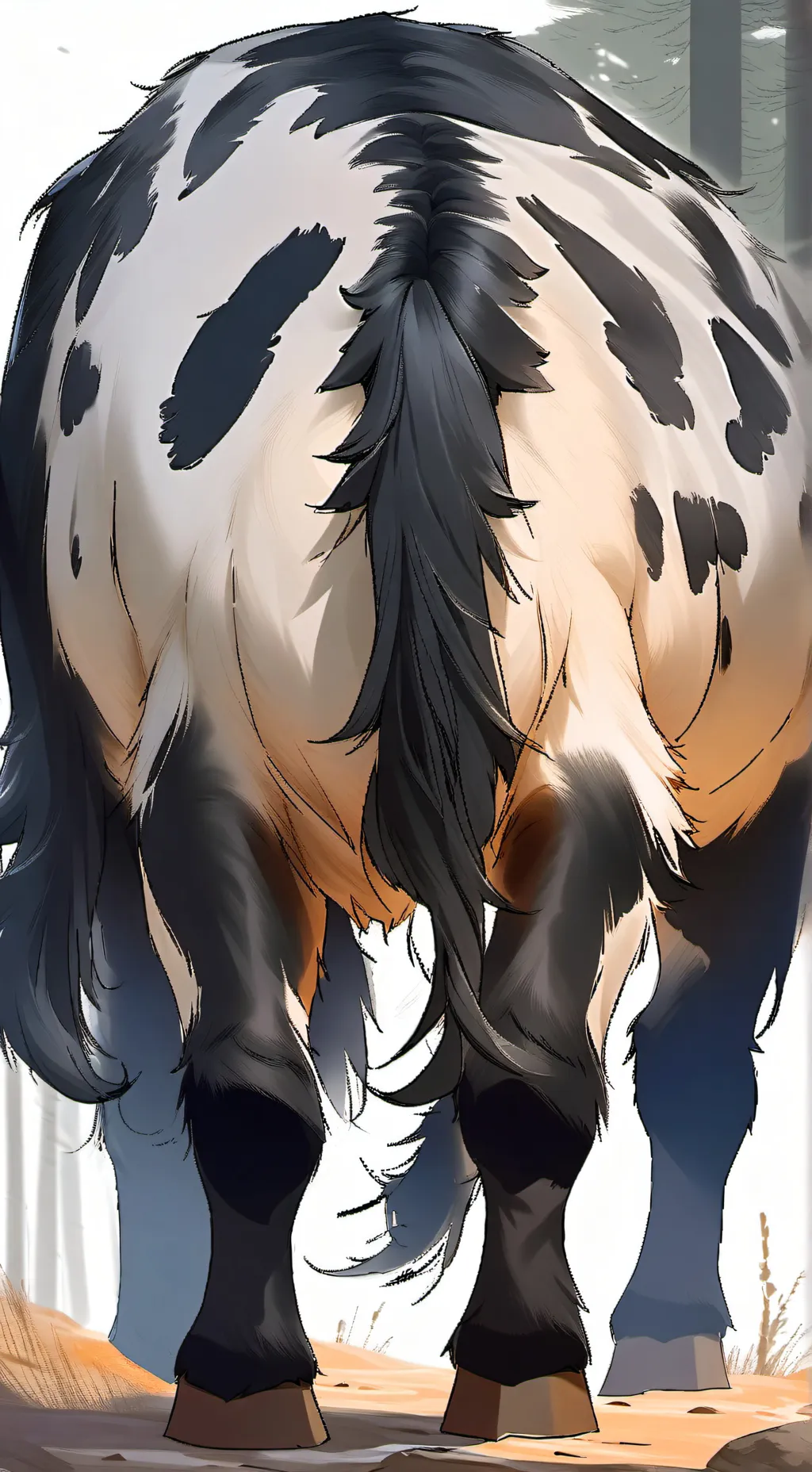ai character: Ox ride background