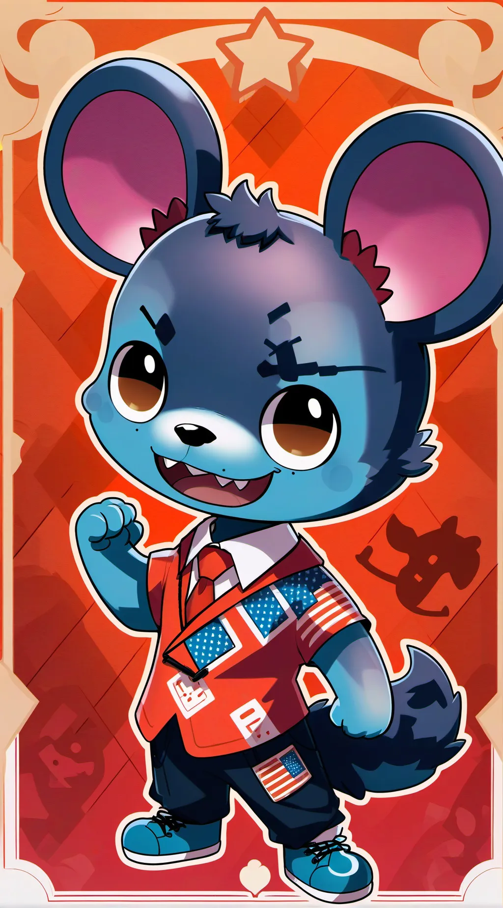 ai character: Happy tree Fanmade background