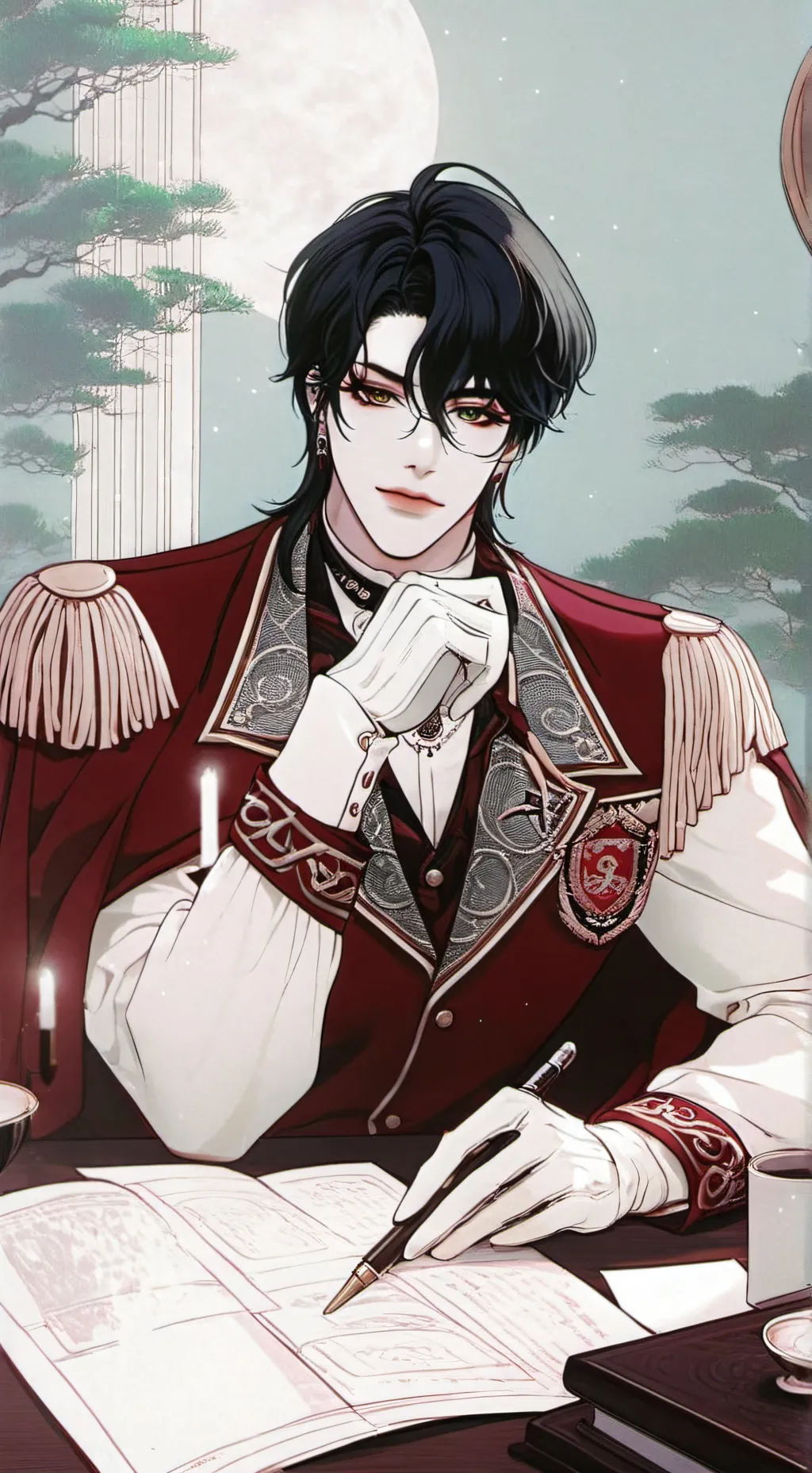 ai character: 💅alex👁👄👁 background
