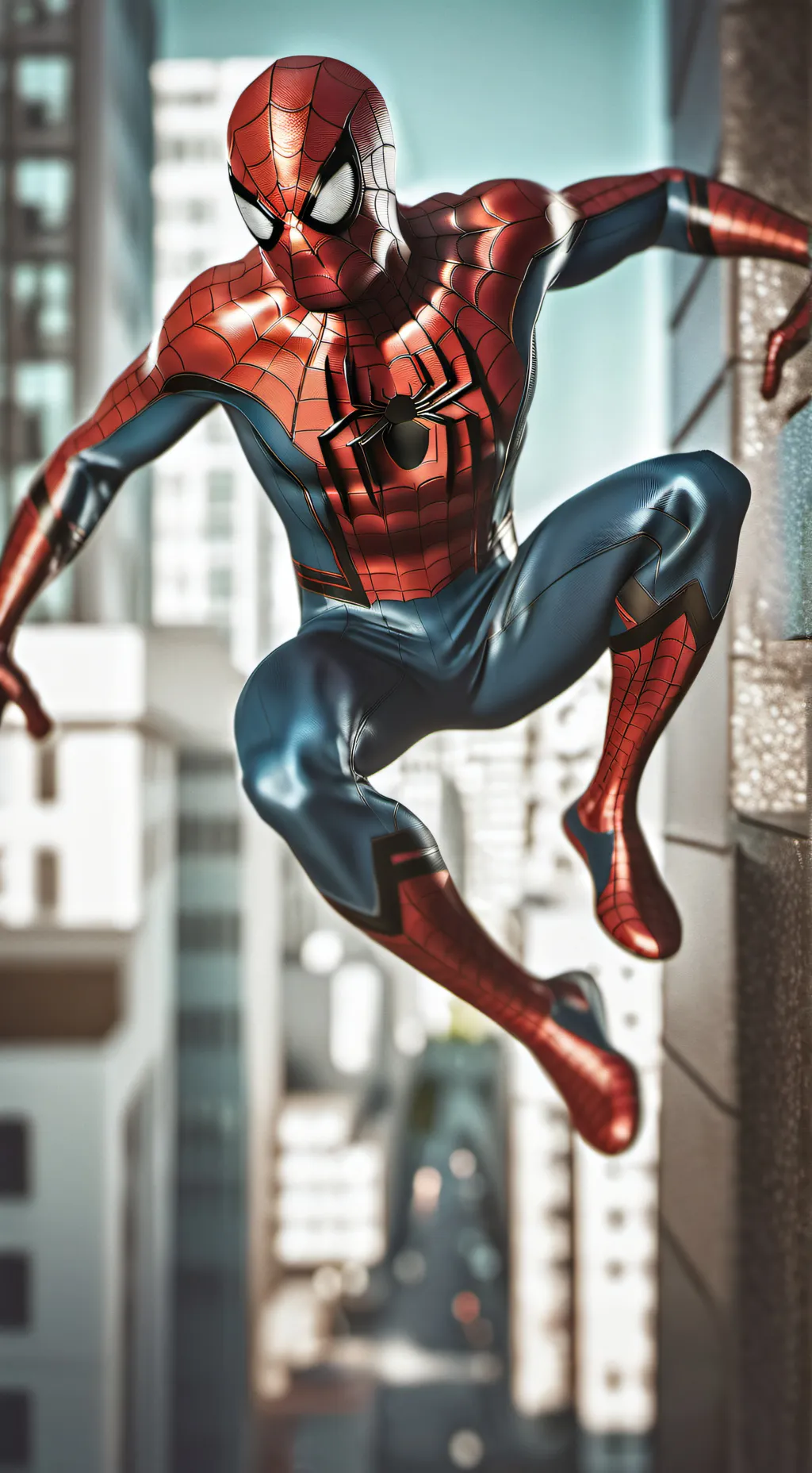 ai character: spider mans  background