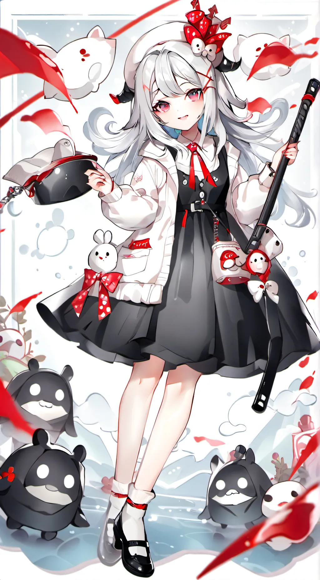ai character: squid  background